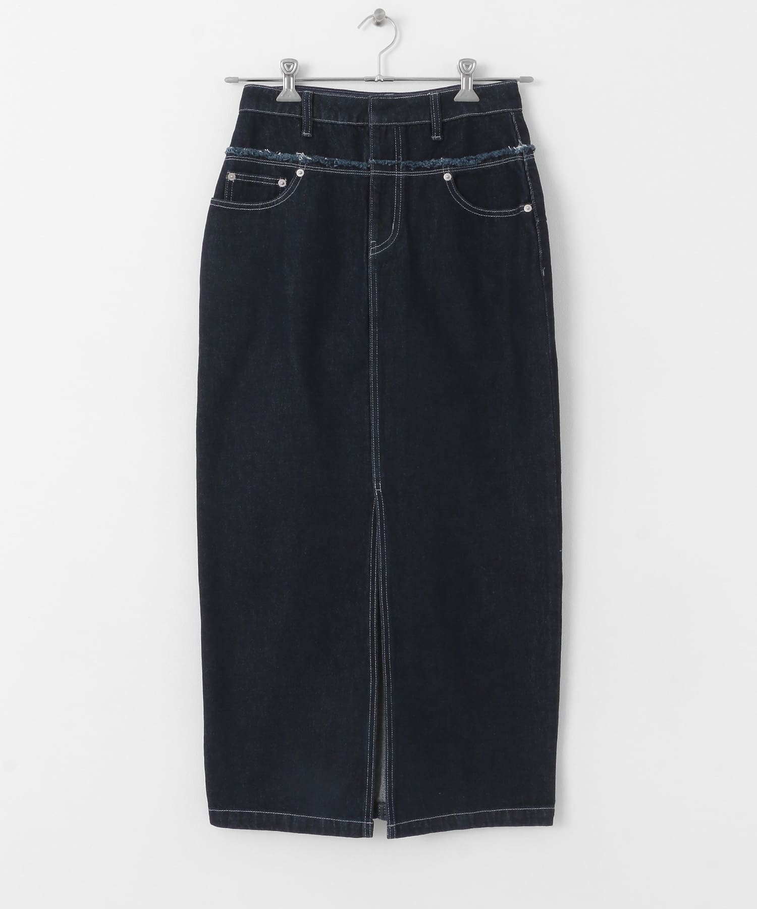 レイヤードデニムスカート ONE WASH S