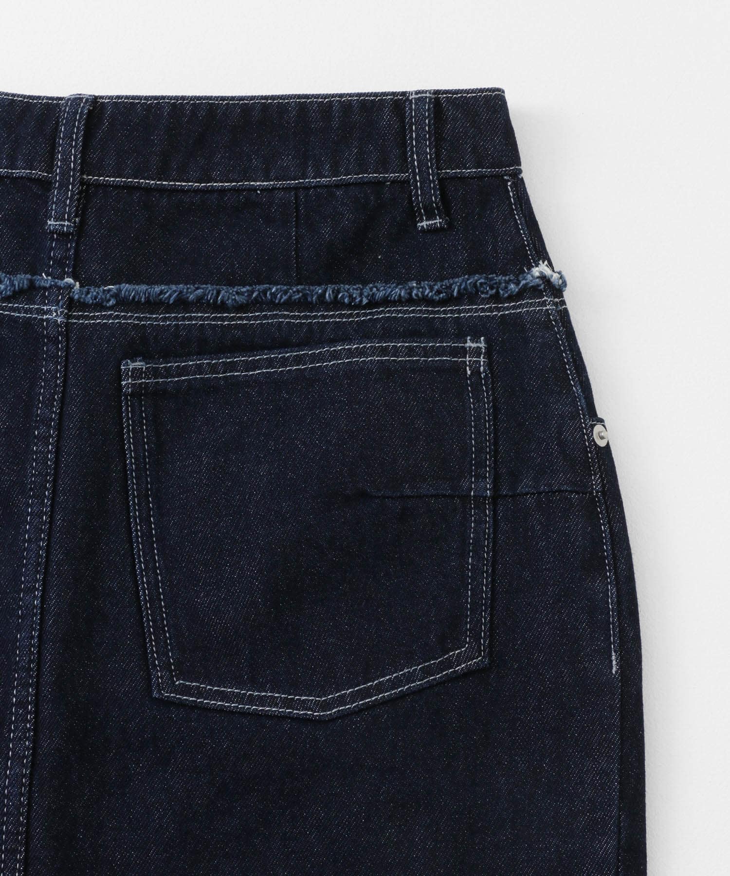 レイヤードデニムスカート ONE WASH S