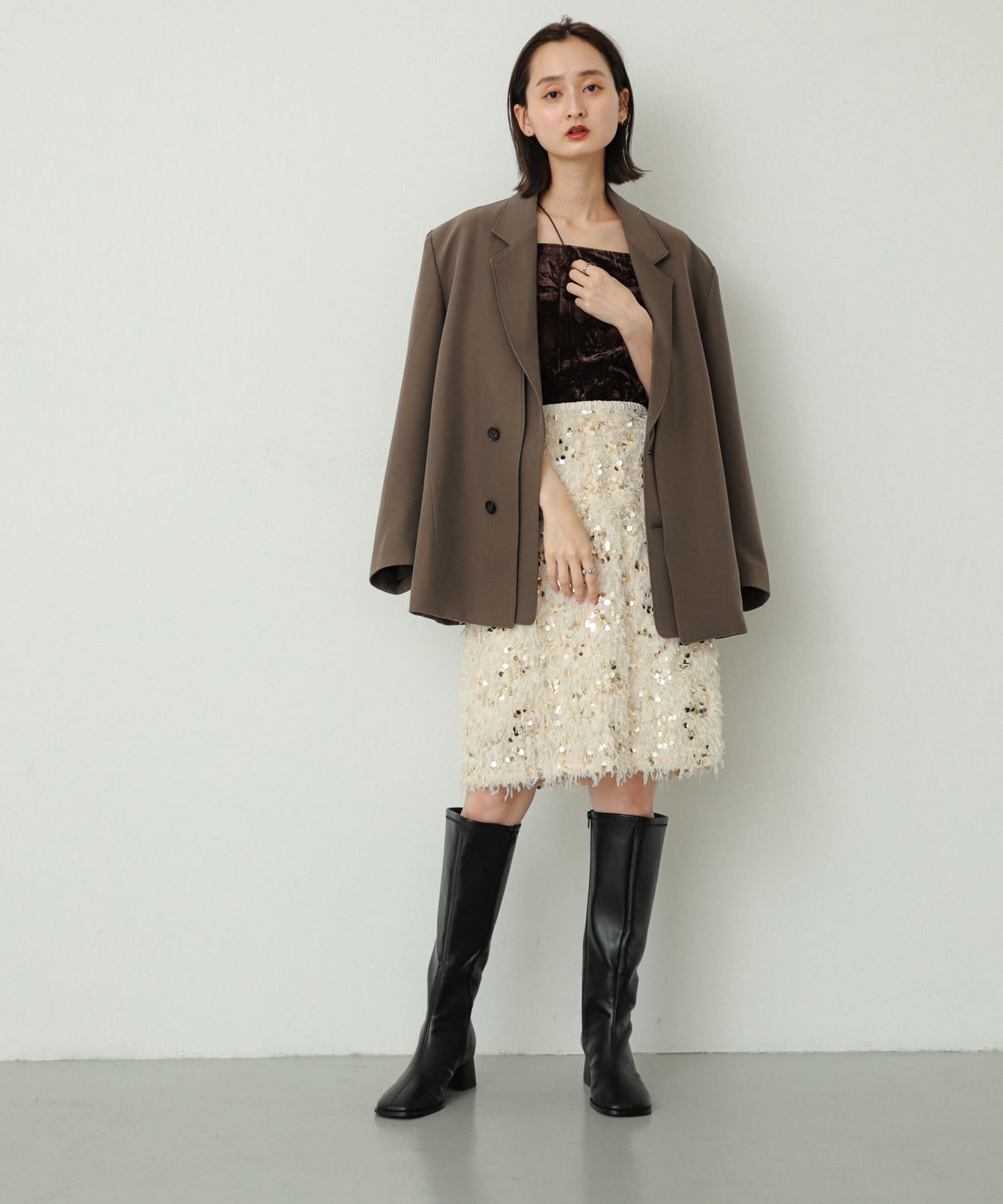 身長：169cm サイズ：one