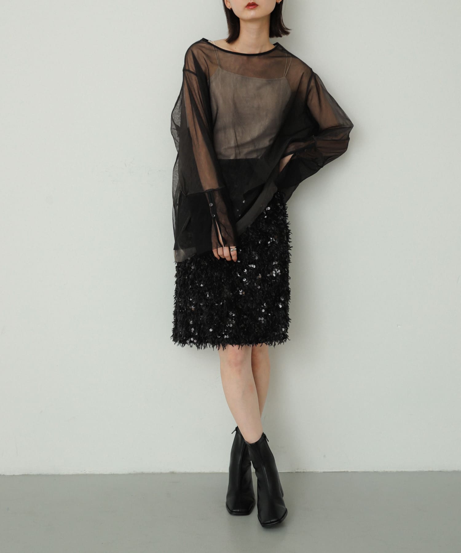 身長：169cm サイズ：one