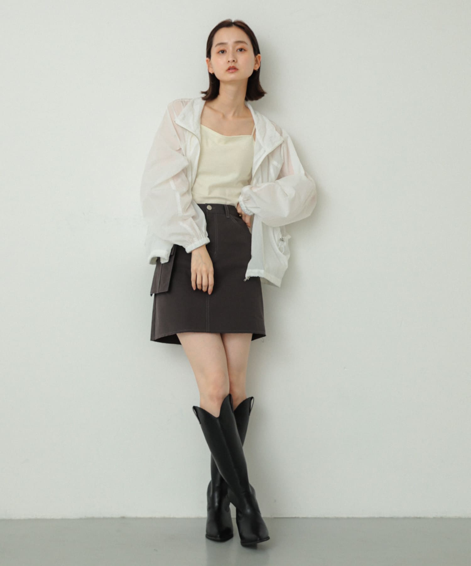 身長：169cm サイズ：one