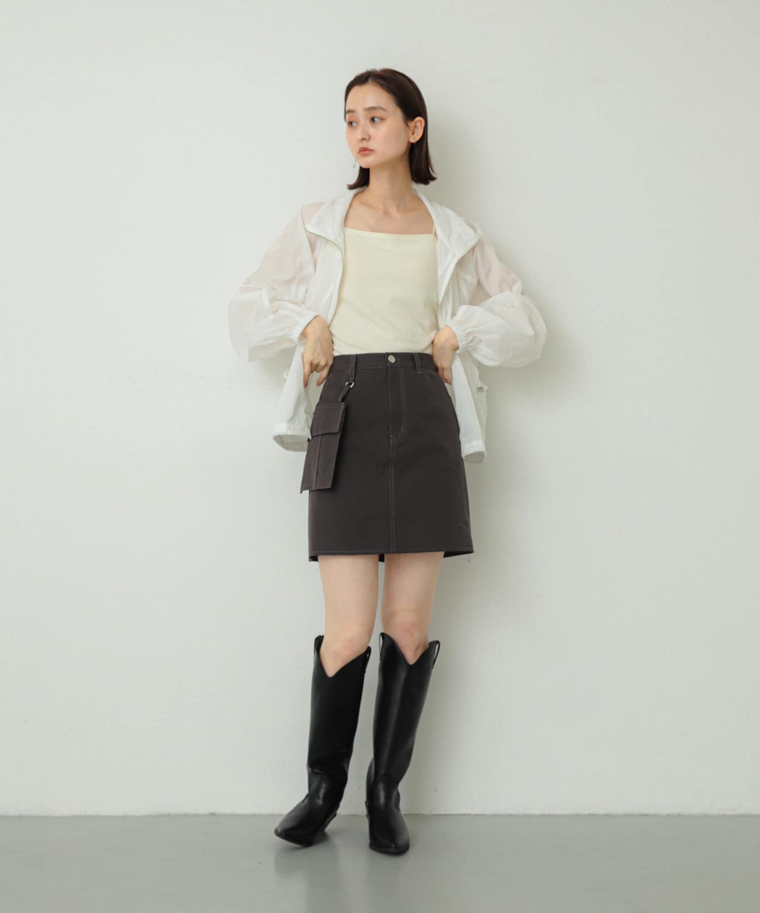 身長：169cm サイズ：one