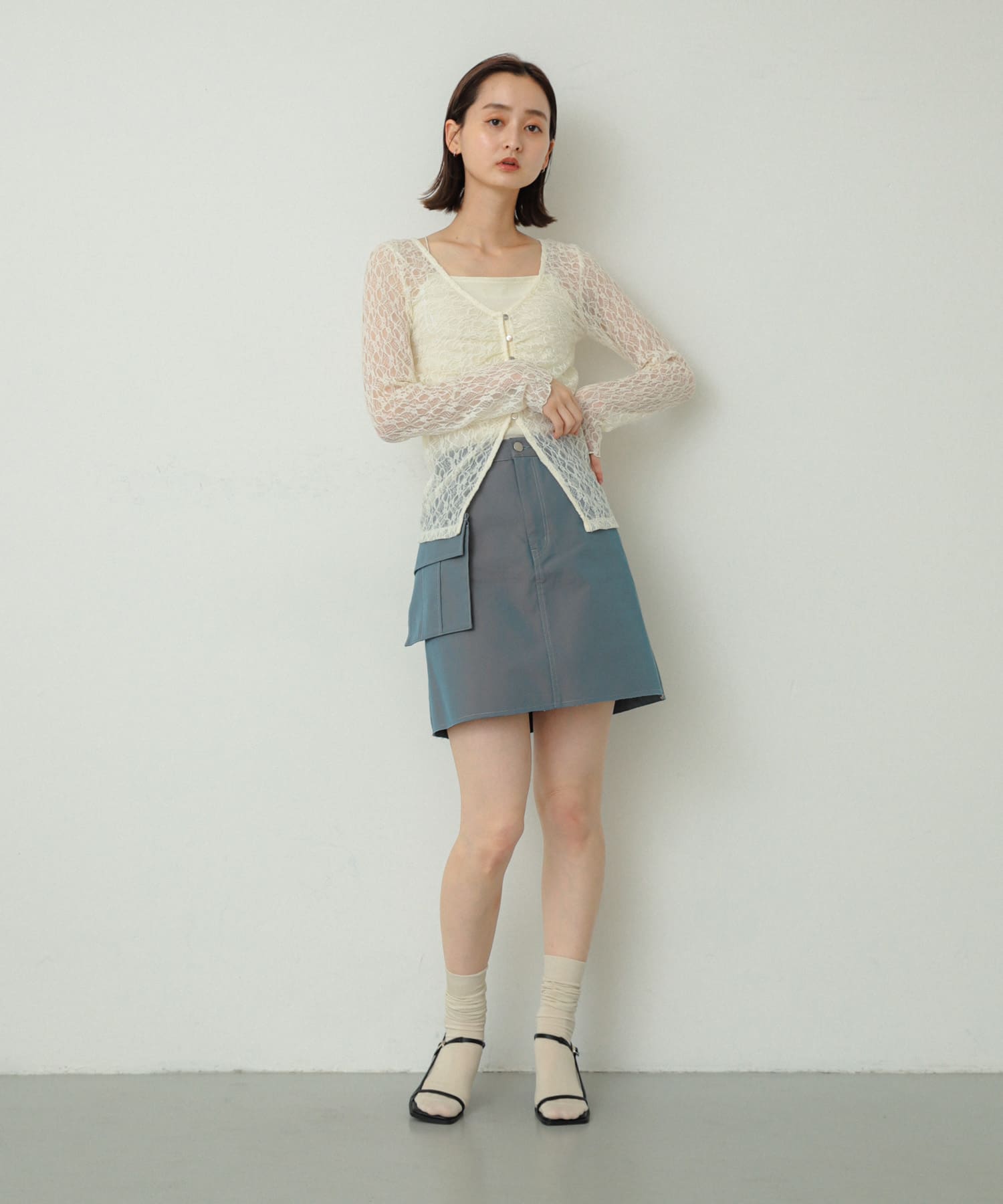 身長：169cm サイズ：one