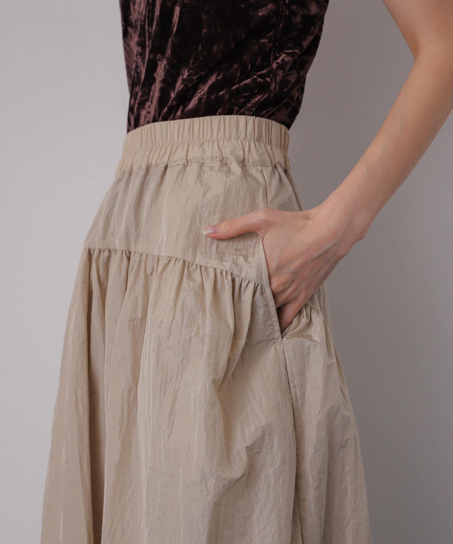 身長：158cm サイズ：one