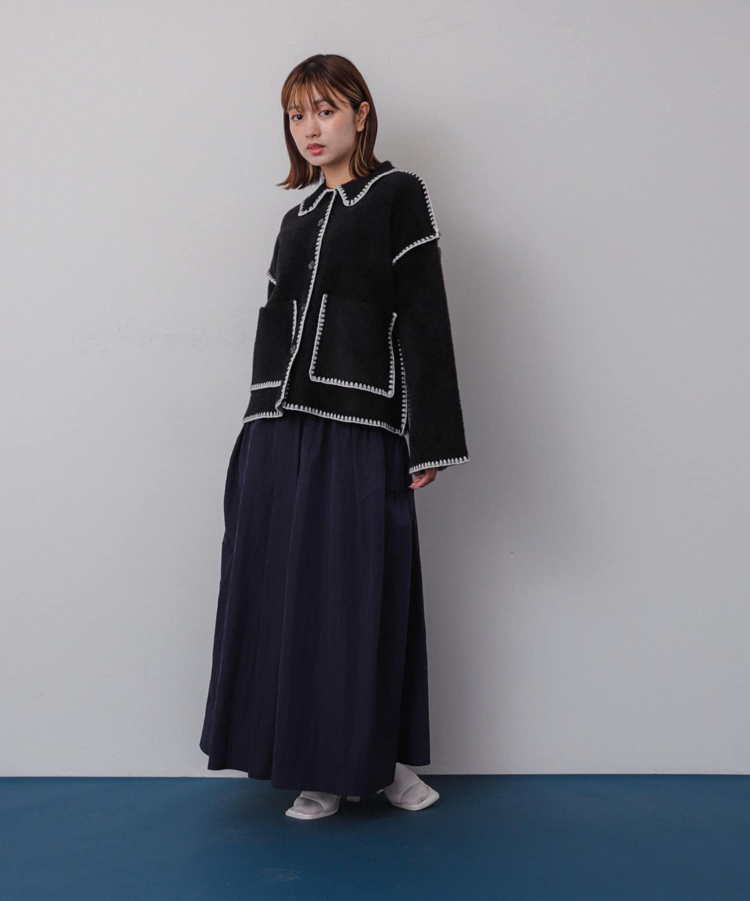 身長：158cm サイズ：one