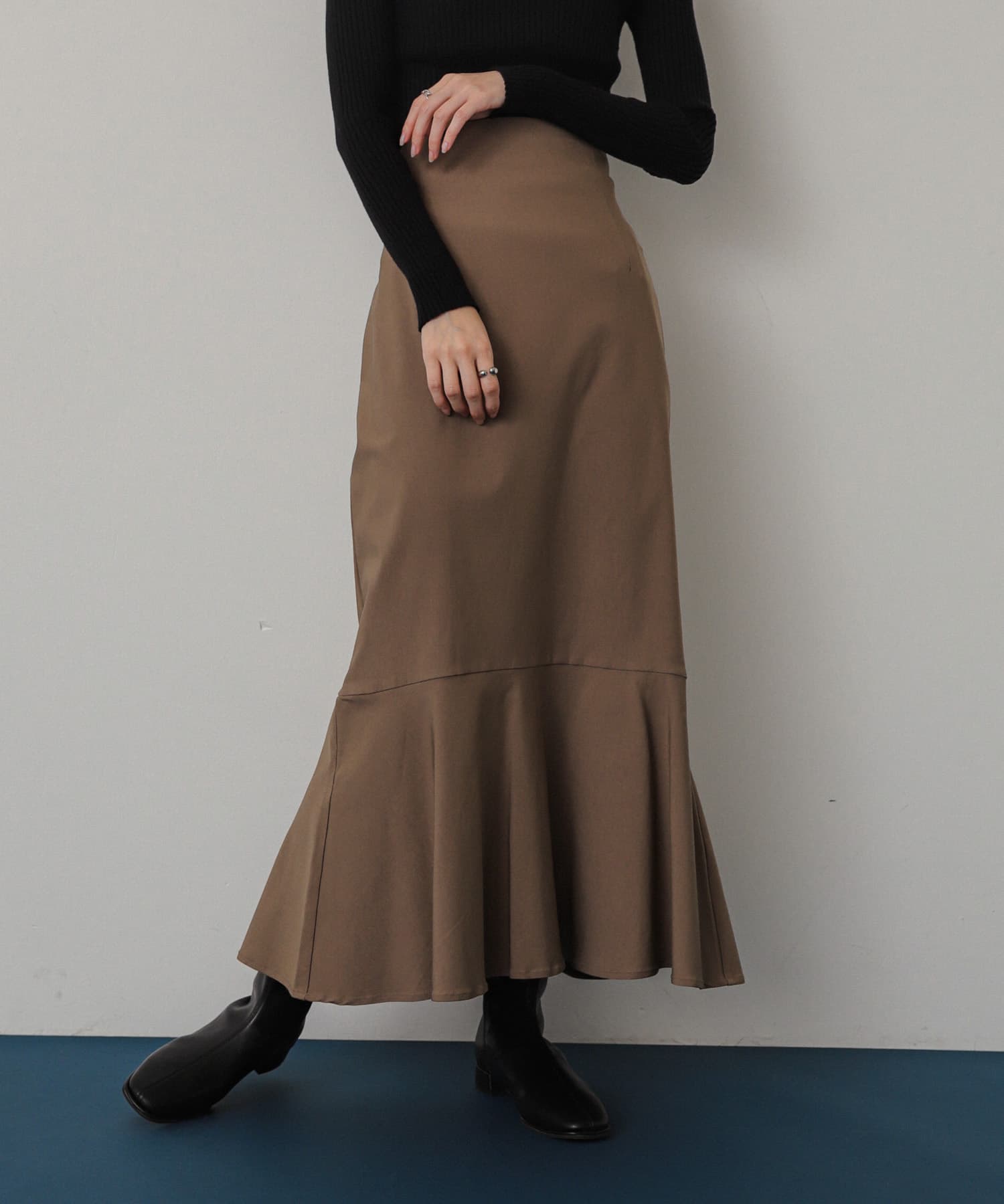 ストレッチハイウエストマーメイドスカート