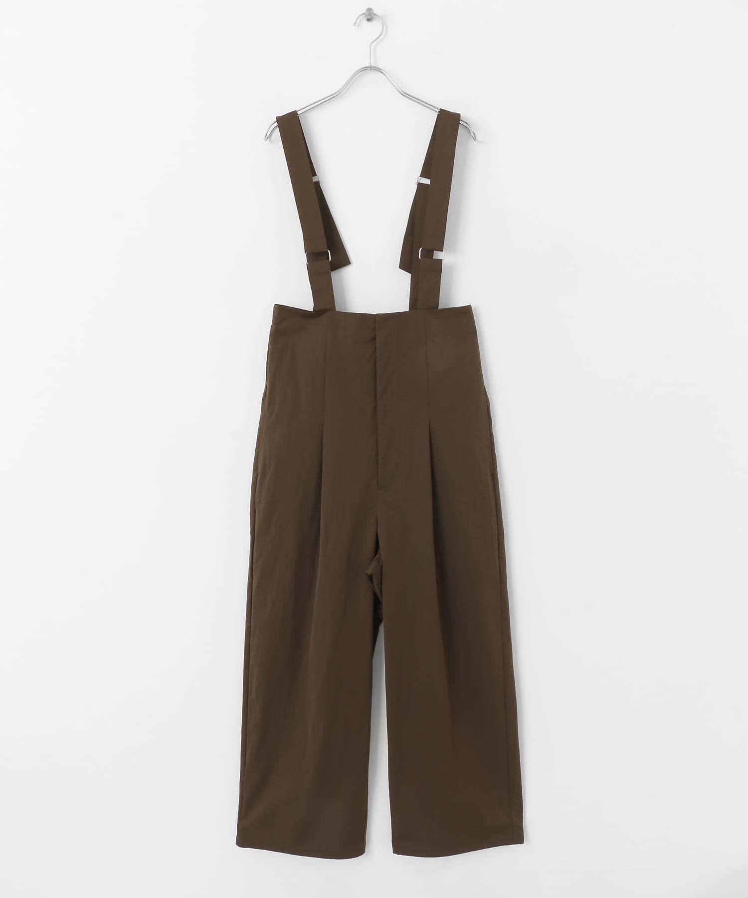 ハイウエストオーバーオール BROWN one