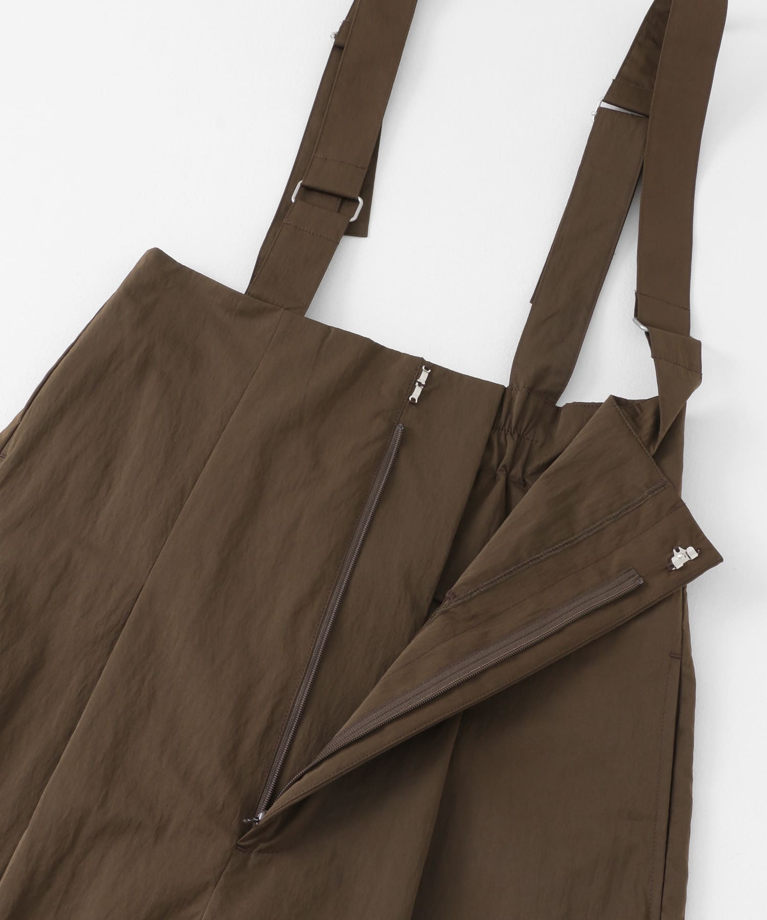 ハイウエストオーバーオール BROWN one