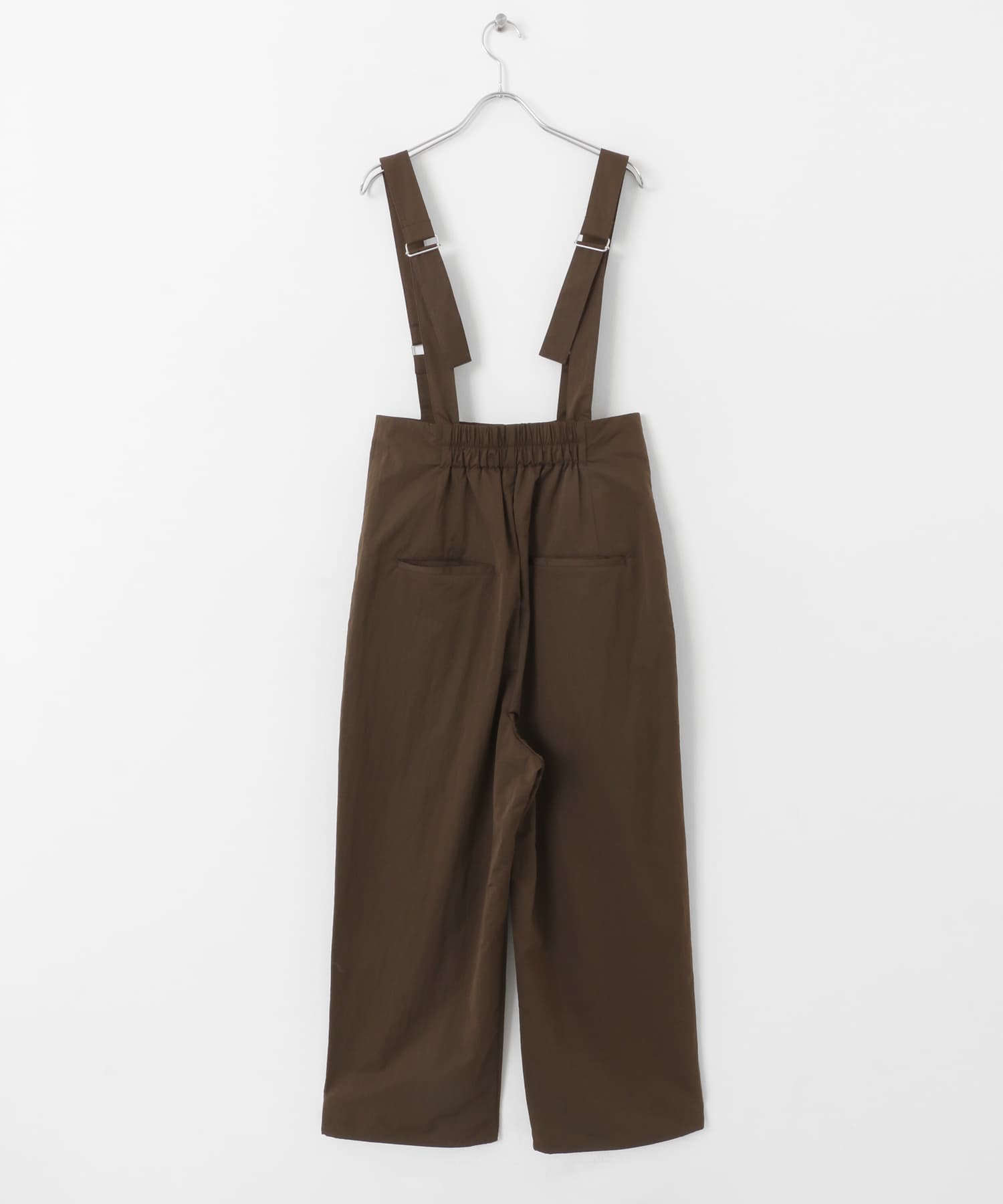 ハイウエストオーバーオール BROWN one