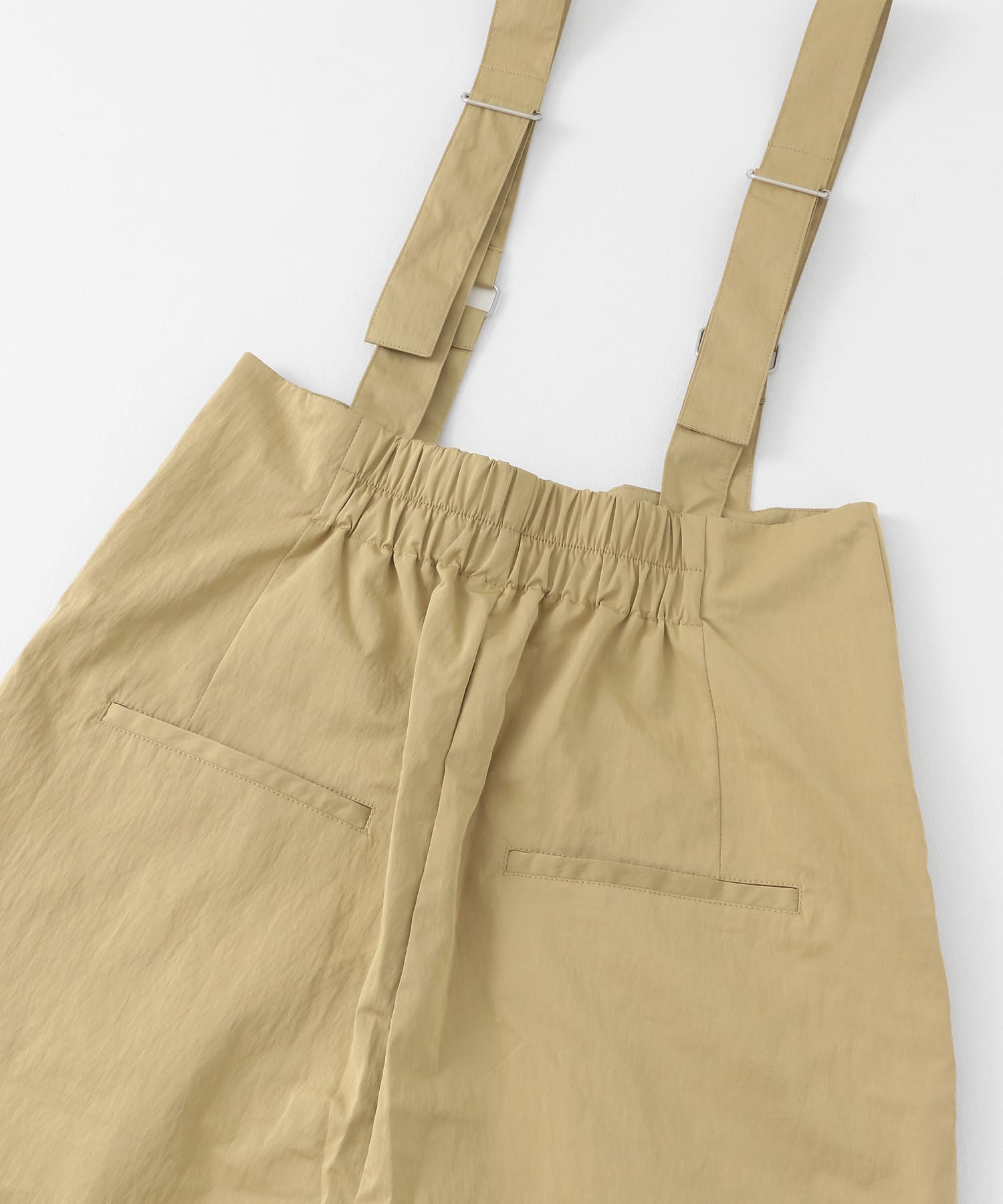 ハイウエストオーバーオール BEIGE one
