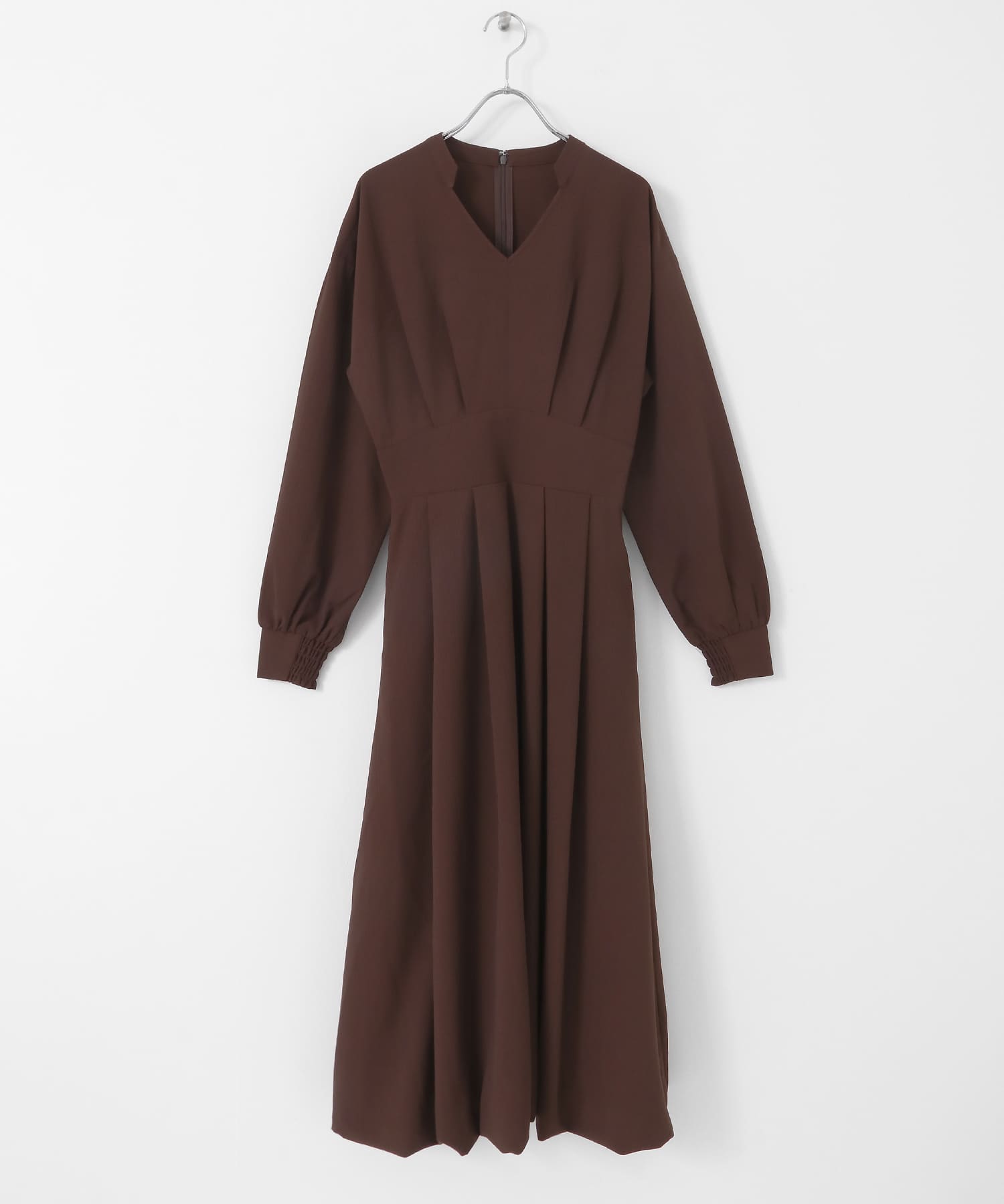 スキッパーバルーンワンピース BROWN COMPACT
