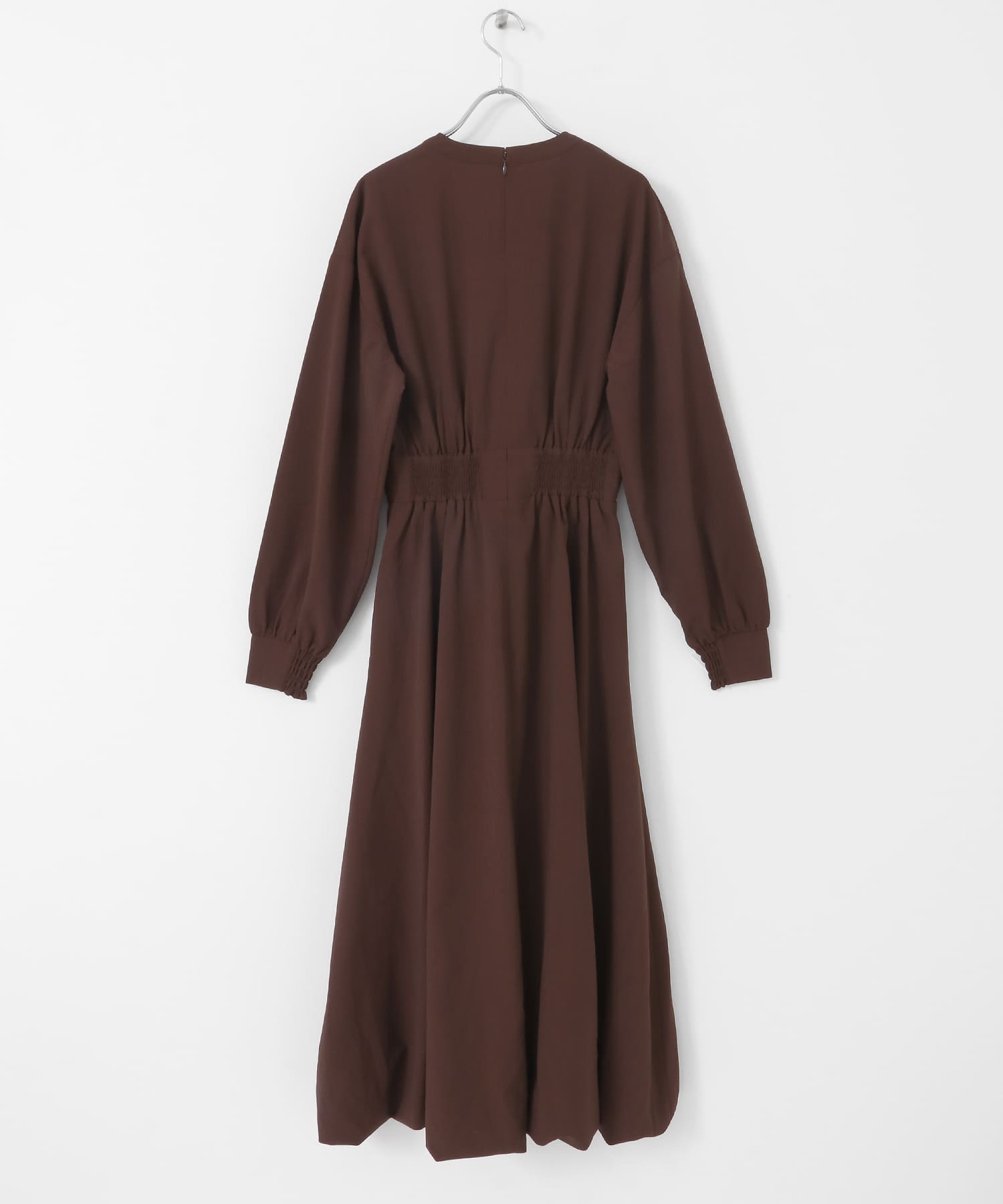 スキッパーバルーンワンピース BROWN COMPACT