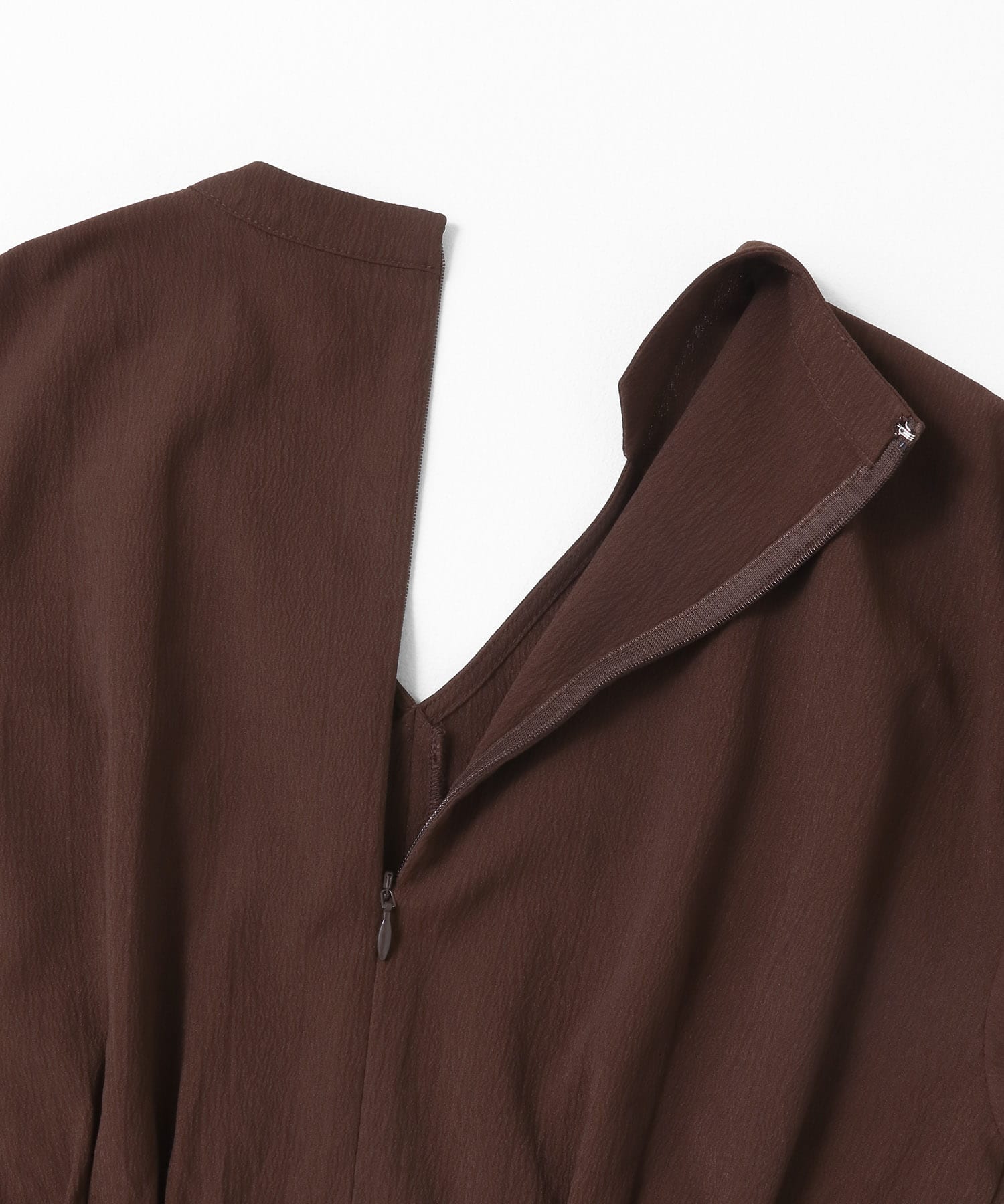 スキッパーバルーンワンピース BROWN COMPACT