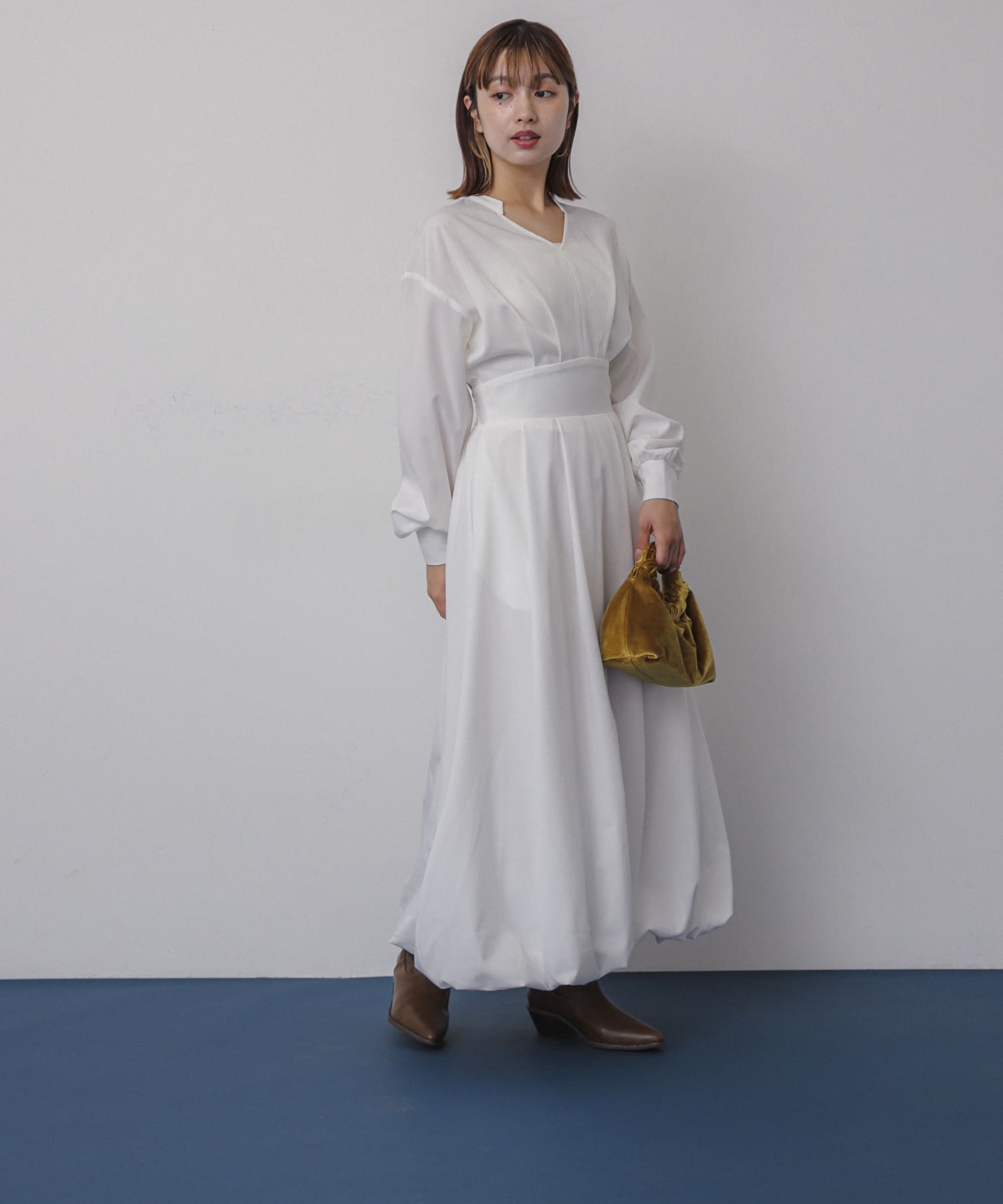 身長：158cm サイズ：one