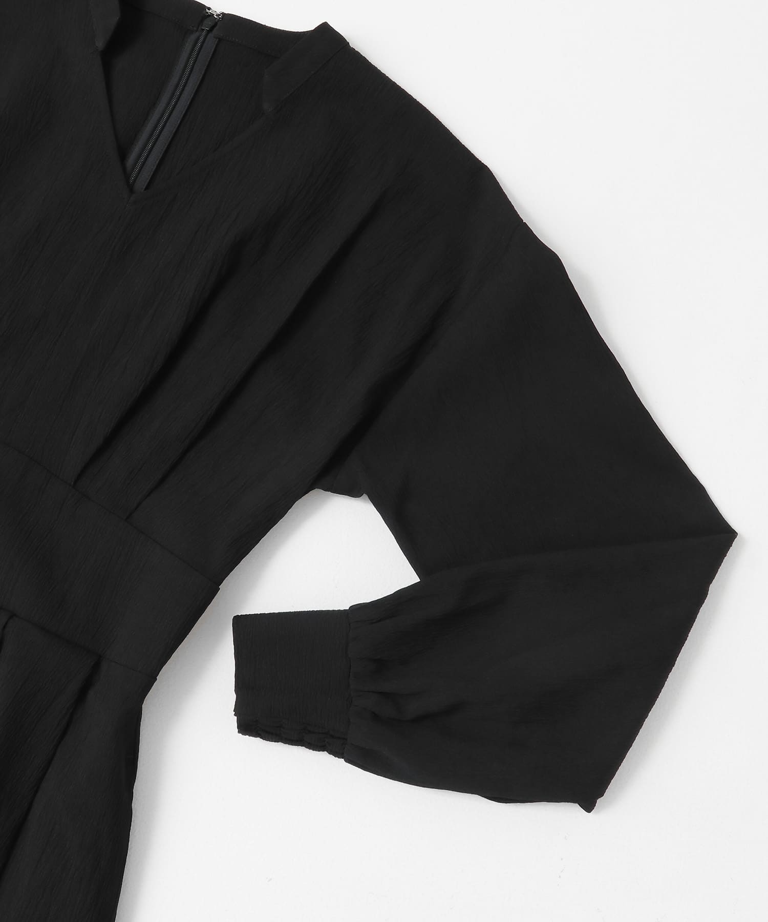 スキッパーバルーンワンピース BLACK COMPACT