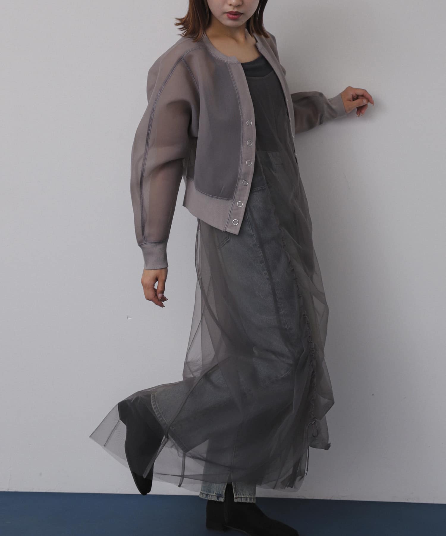 身長：158cm サイズ：one