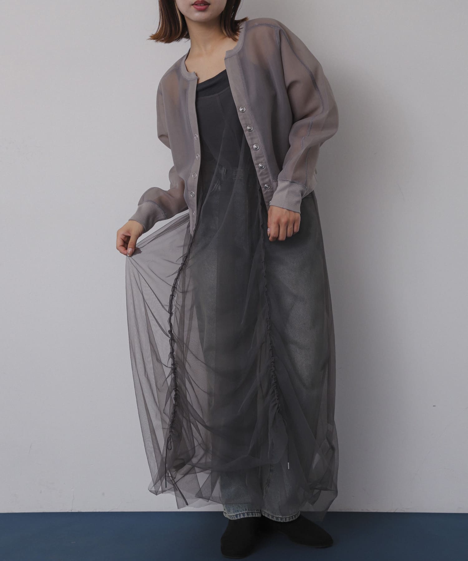 身長：158cm サイズ：one