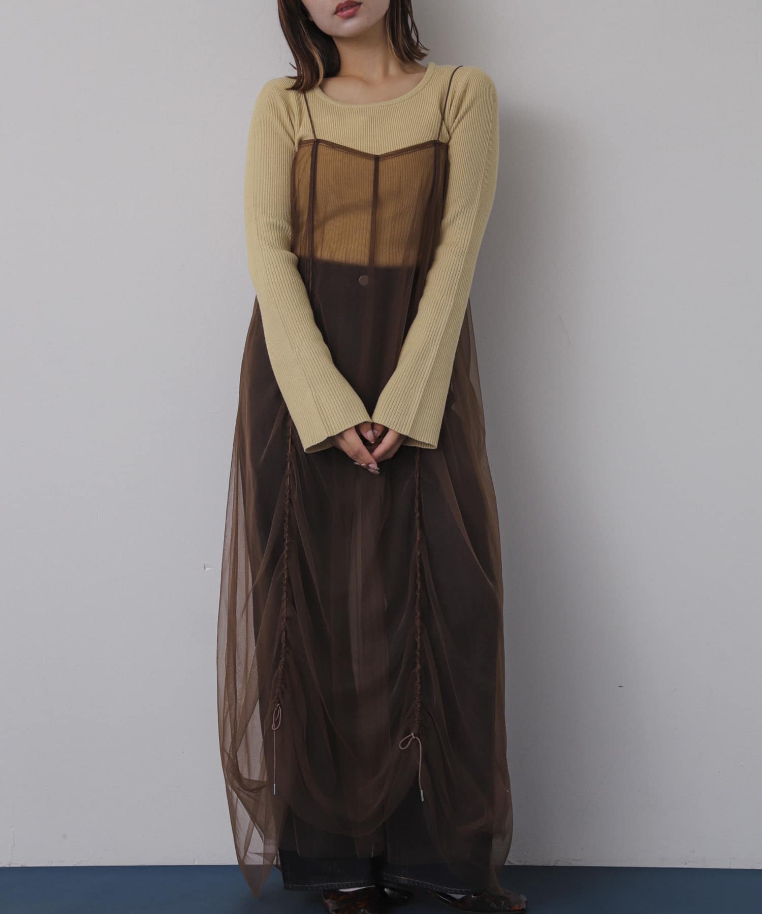 身長：158cm サイズ：one