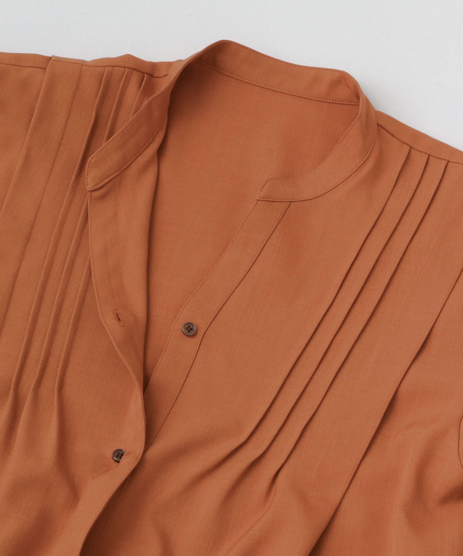 『Shortサイズあり』タックシャツワンピース ORANGE Short