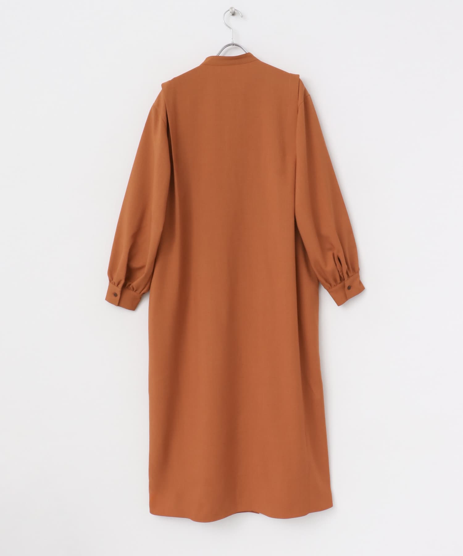 『Shortサイズあり』タックシャツワンピース ORANGE Short