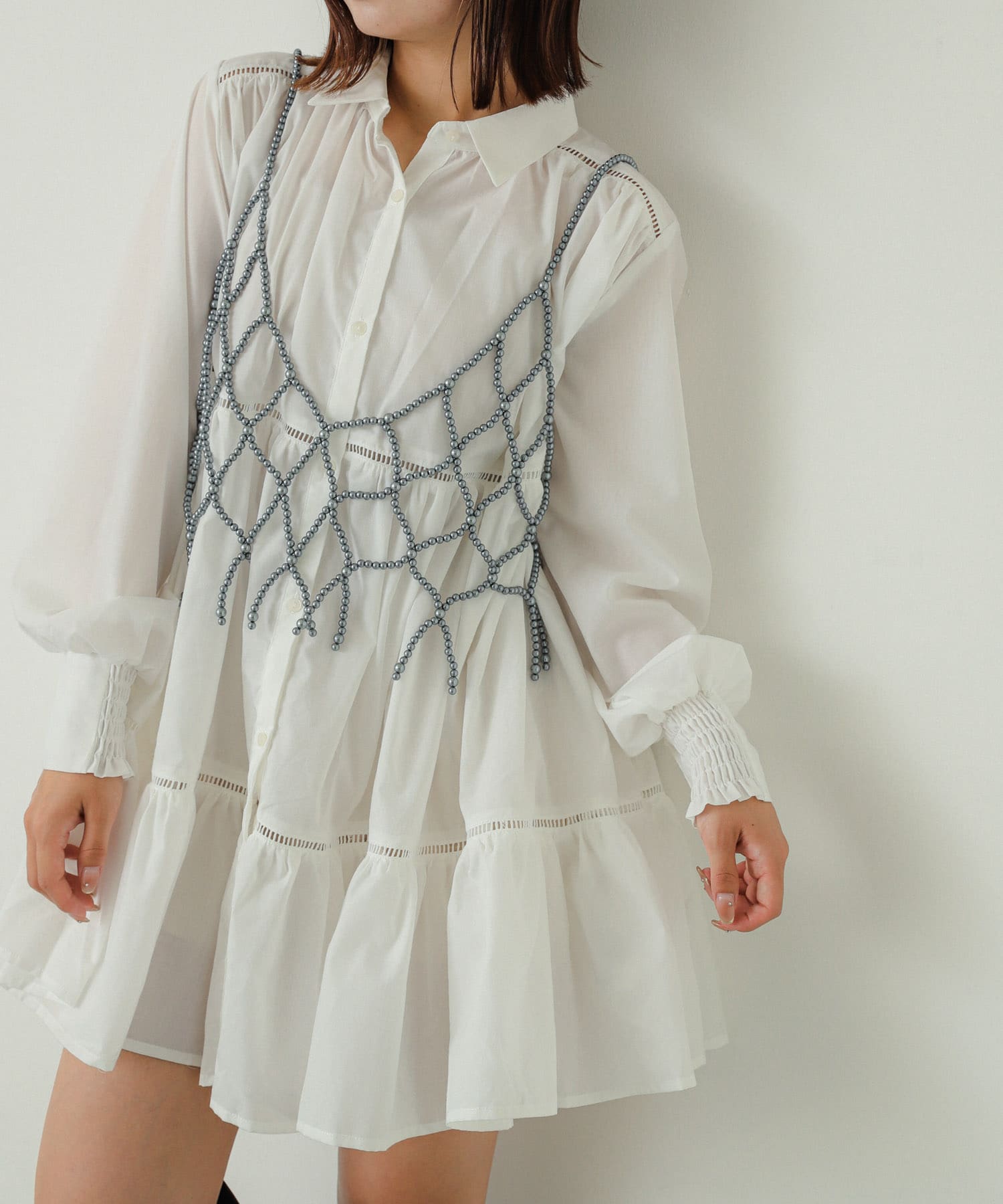 身長：158cm サイズ：one