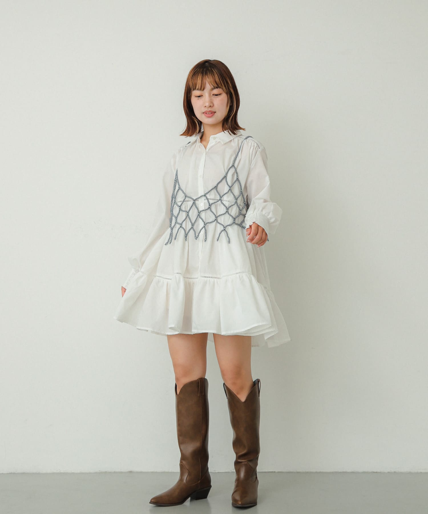身長：158cm サイズ：one