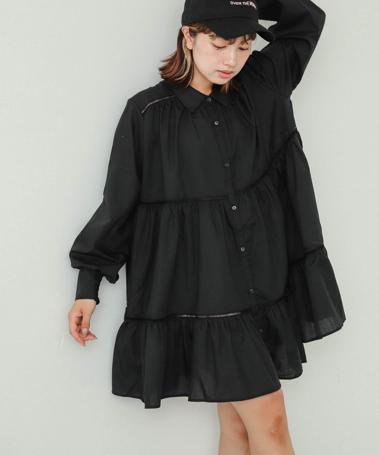 身長：158cm サイズ：one