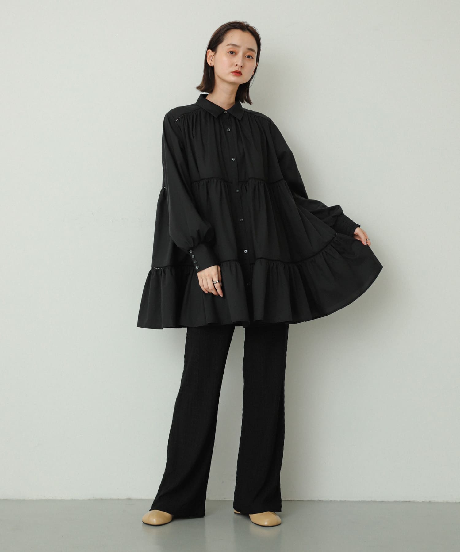 身長：169cm サイズ：one