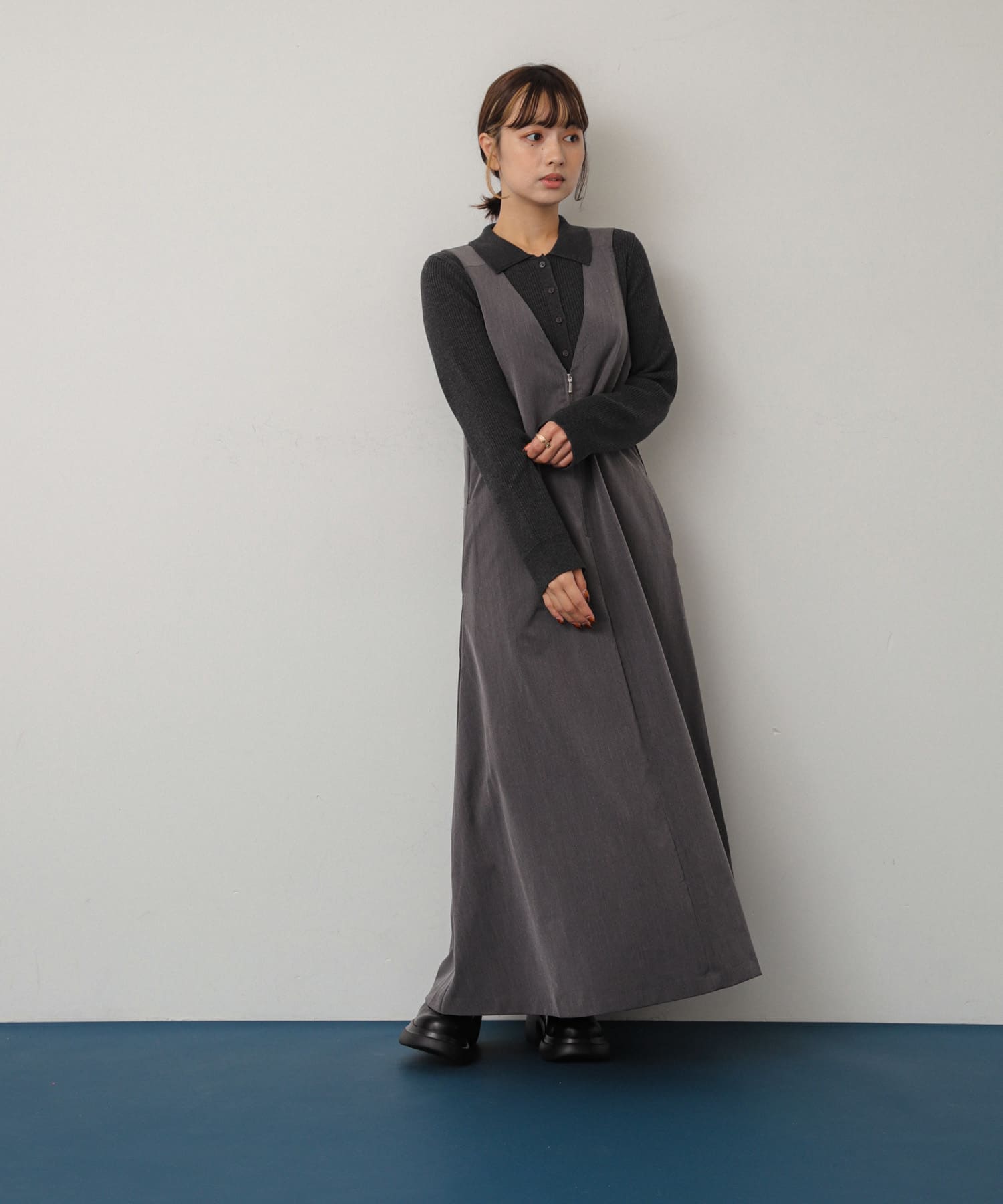 身長：158cm サイズ：one