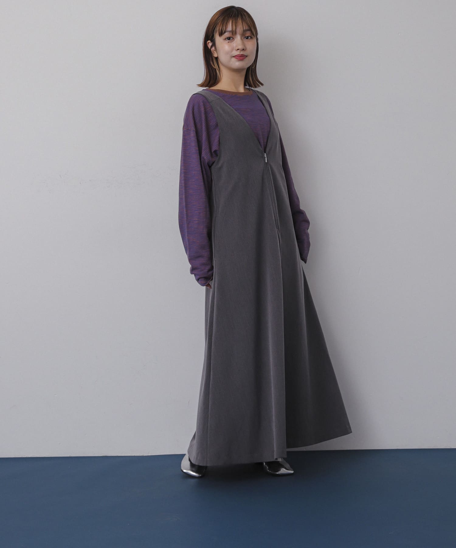 身長：158cm サイズ：one