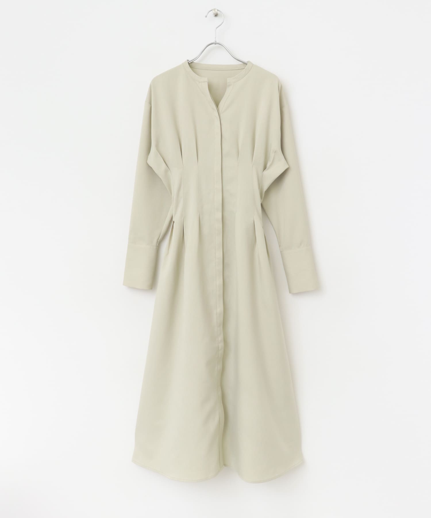 ウエストタックワンピース BEIGE COMPACT