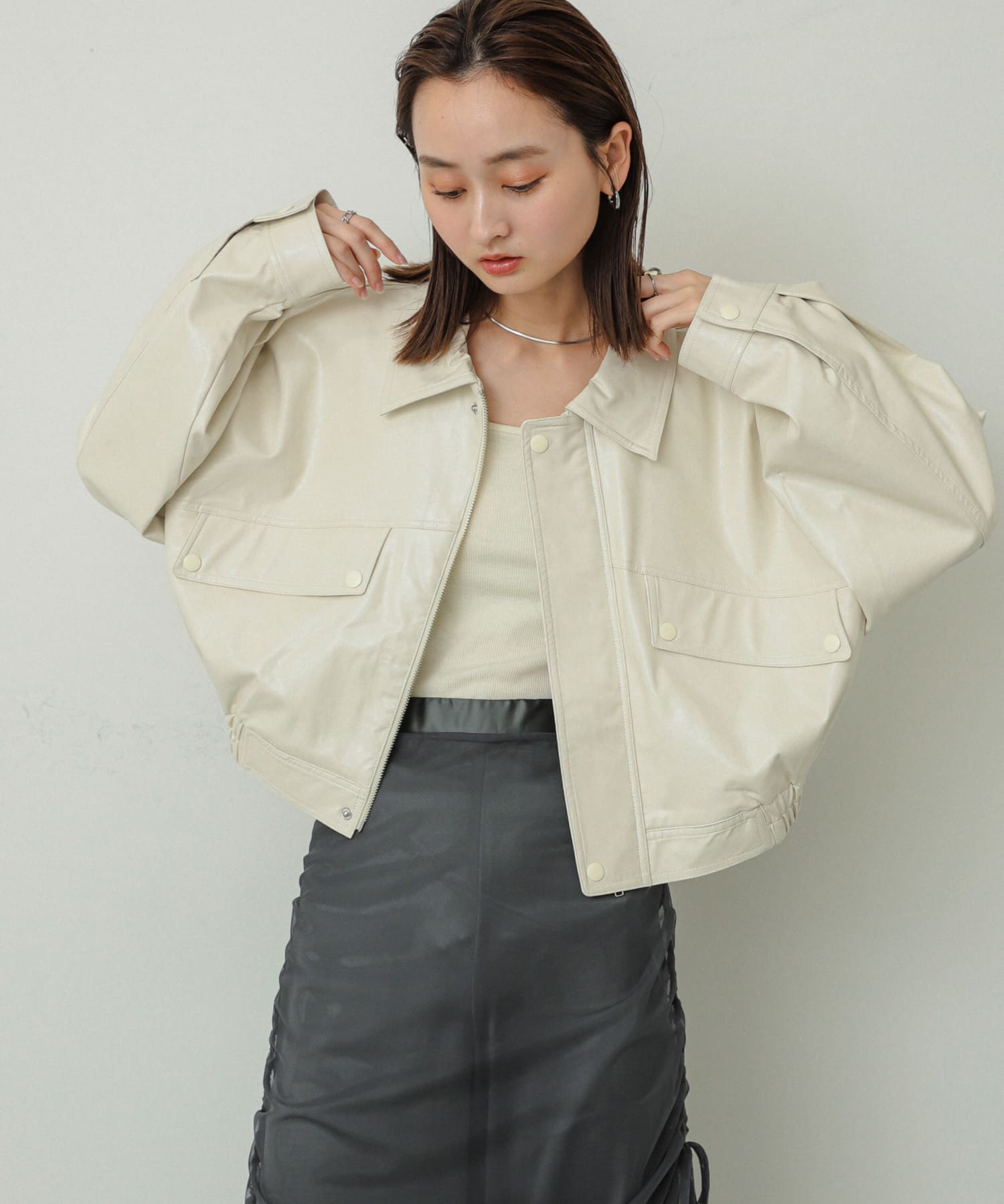 身長：169cm サイズ：one