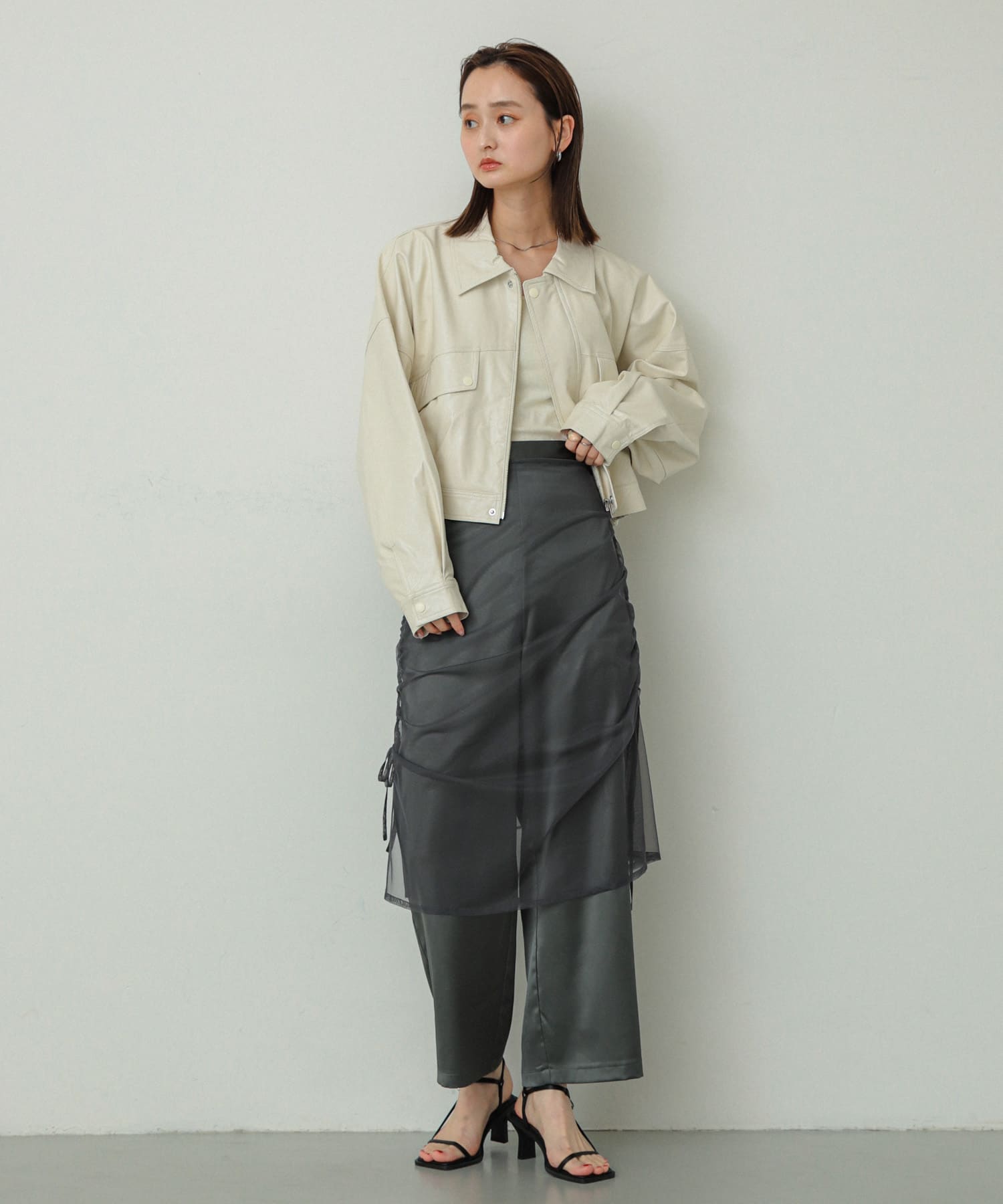 身長：169cm サイズ：one