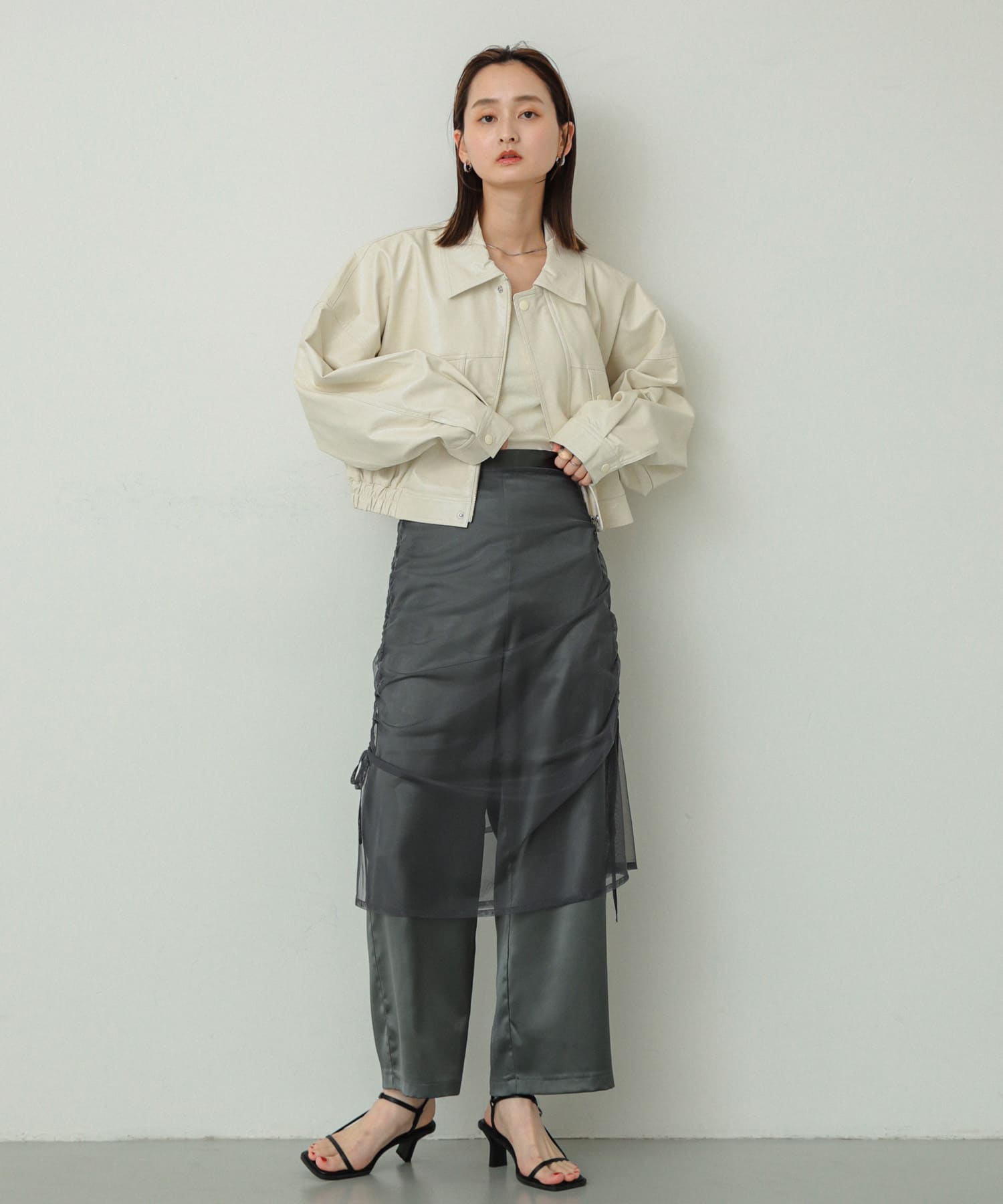 身長：169cm サイズ：one