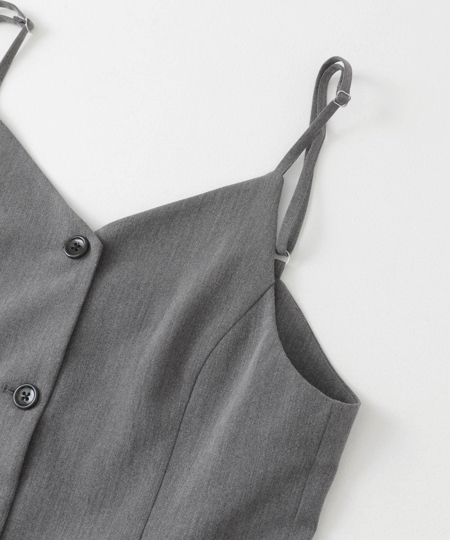 テーラードキャミチュニック GRAY one