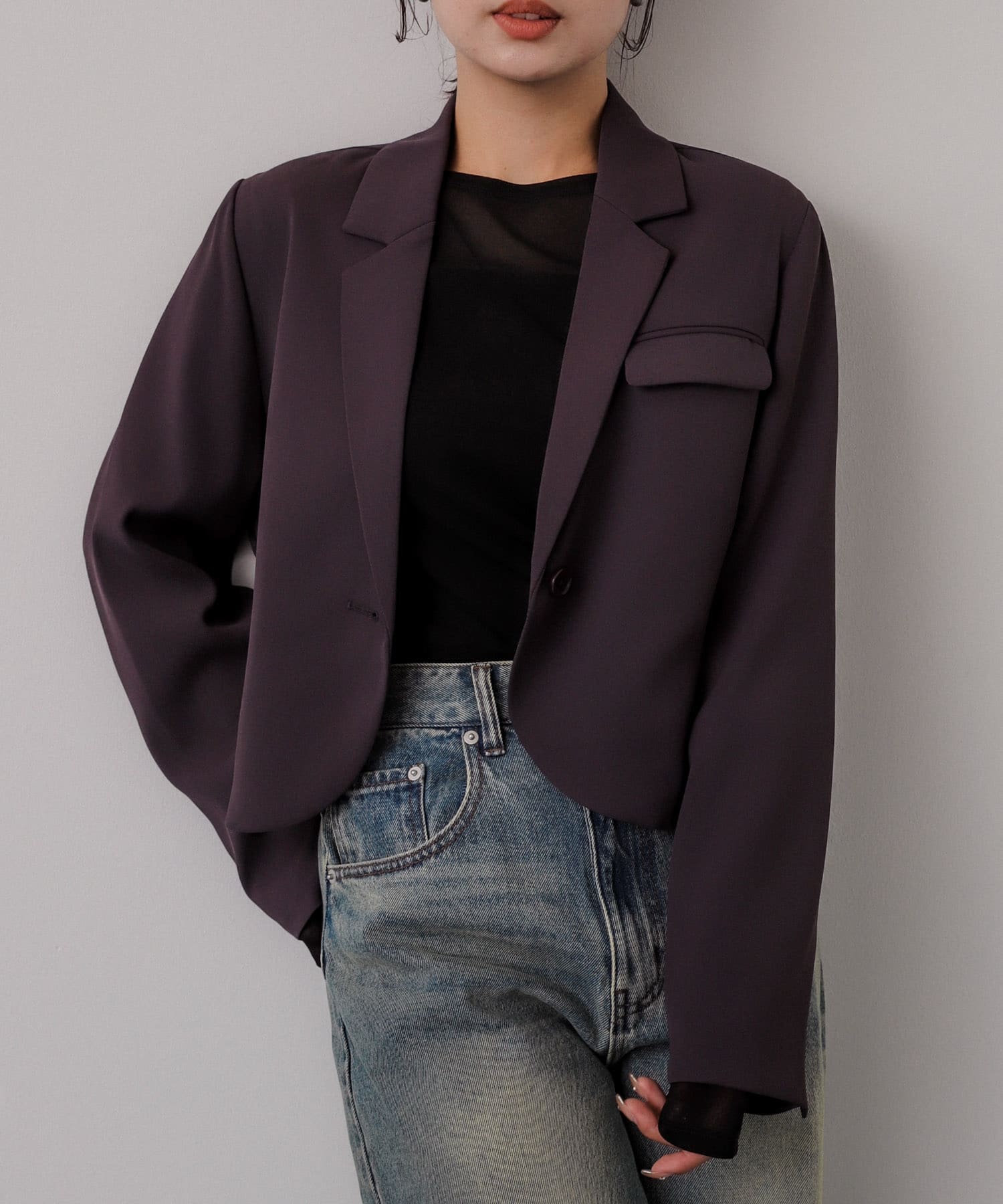 身長：158cm サイズ：one