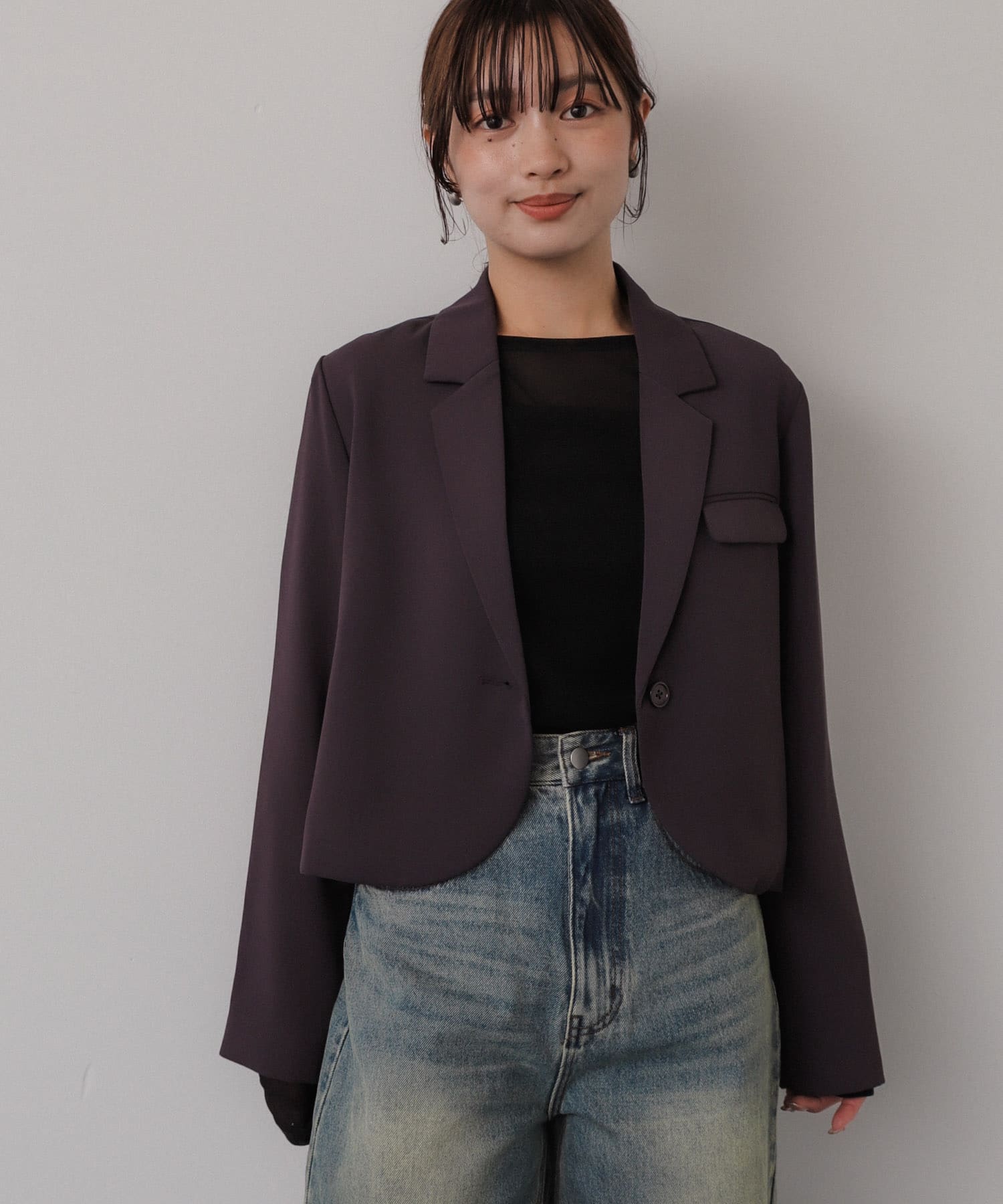 身長：158cm サイズ：one