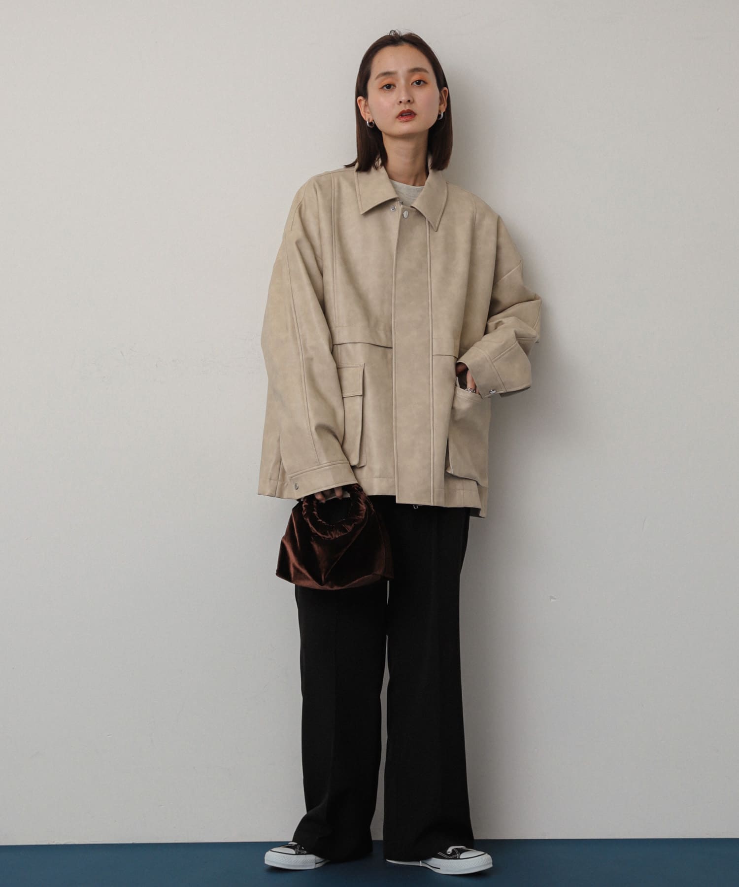 身長：169cm サイズ：one