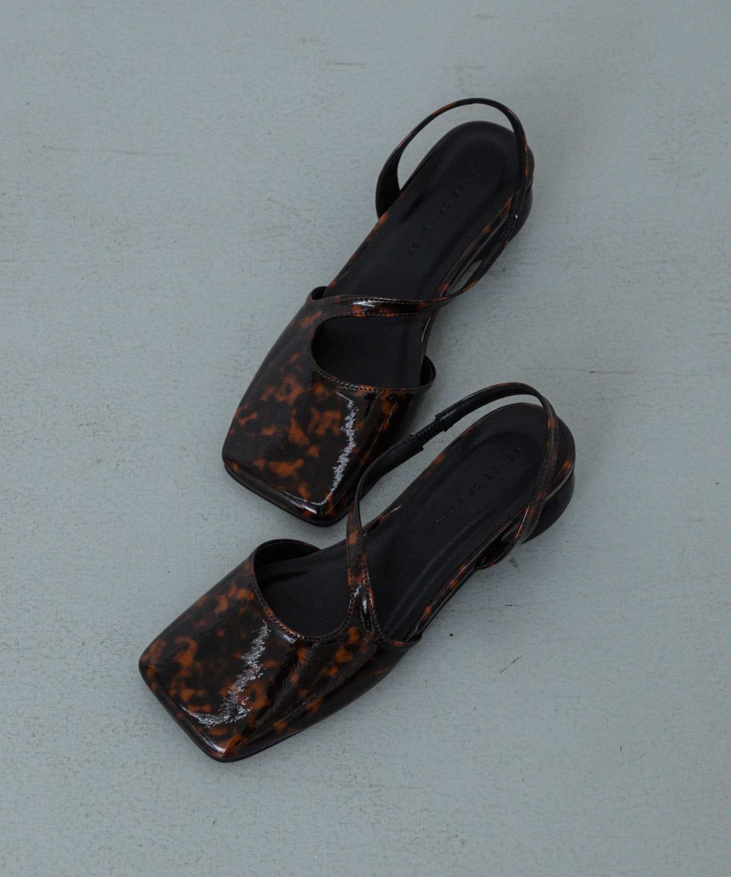 ワイドスクエアシューズ BROWN M