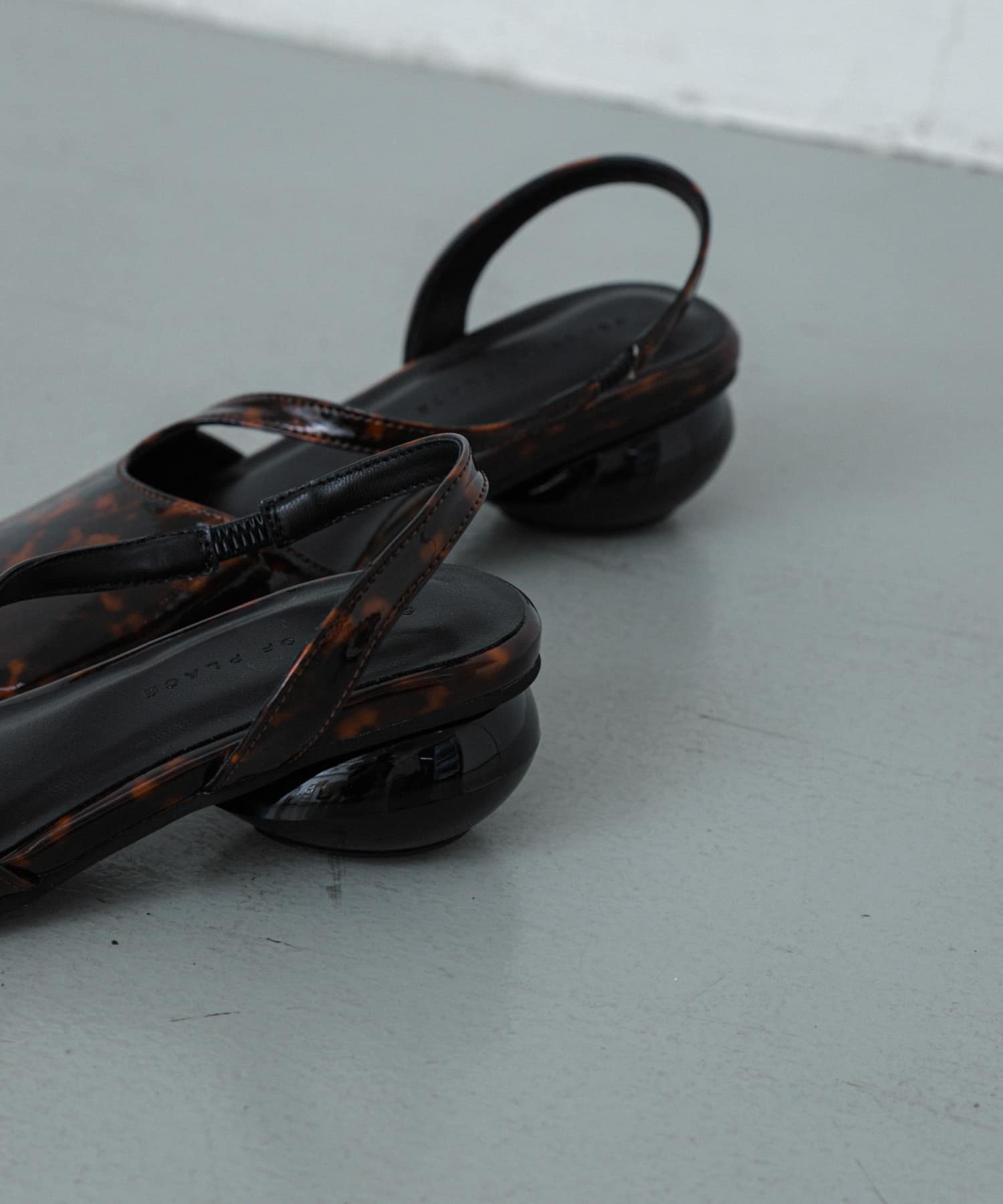 ワイドスクエアシューズ BROWN M