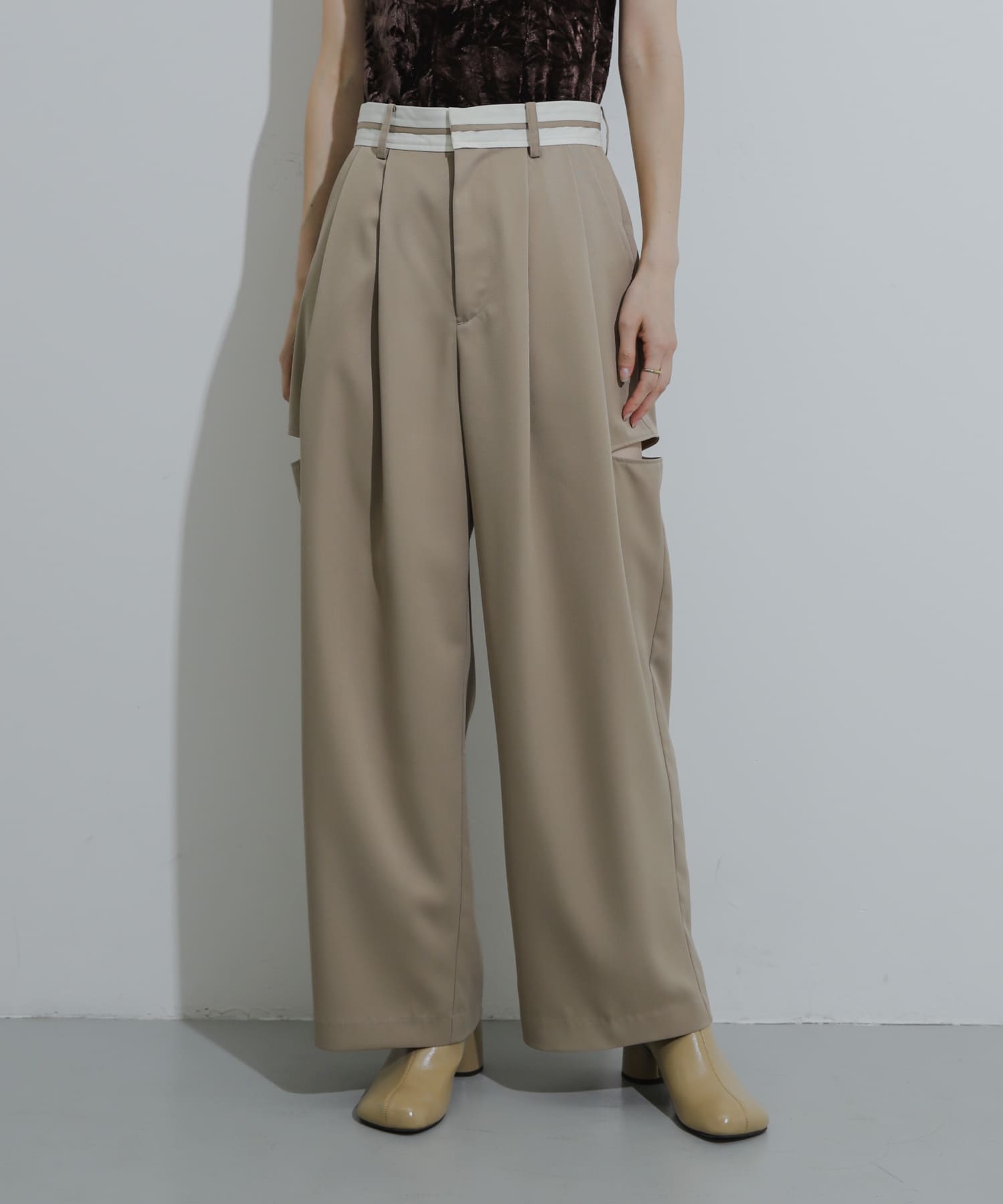 オブリークトゥサボ BEIGE L