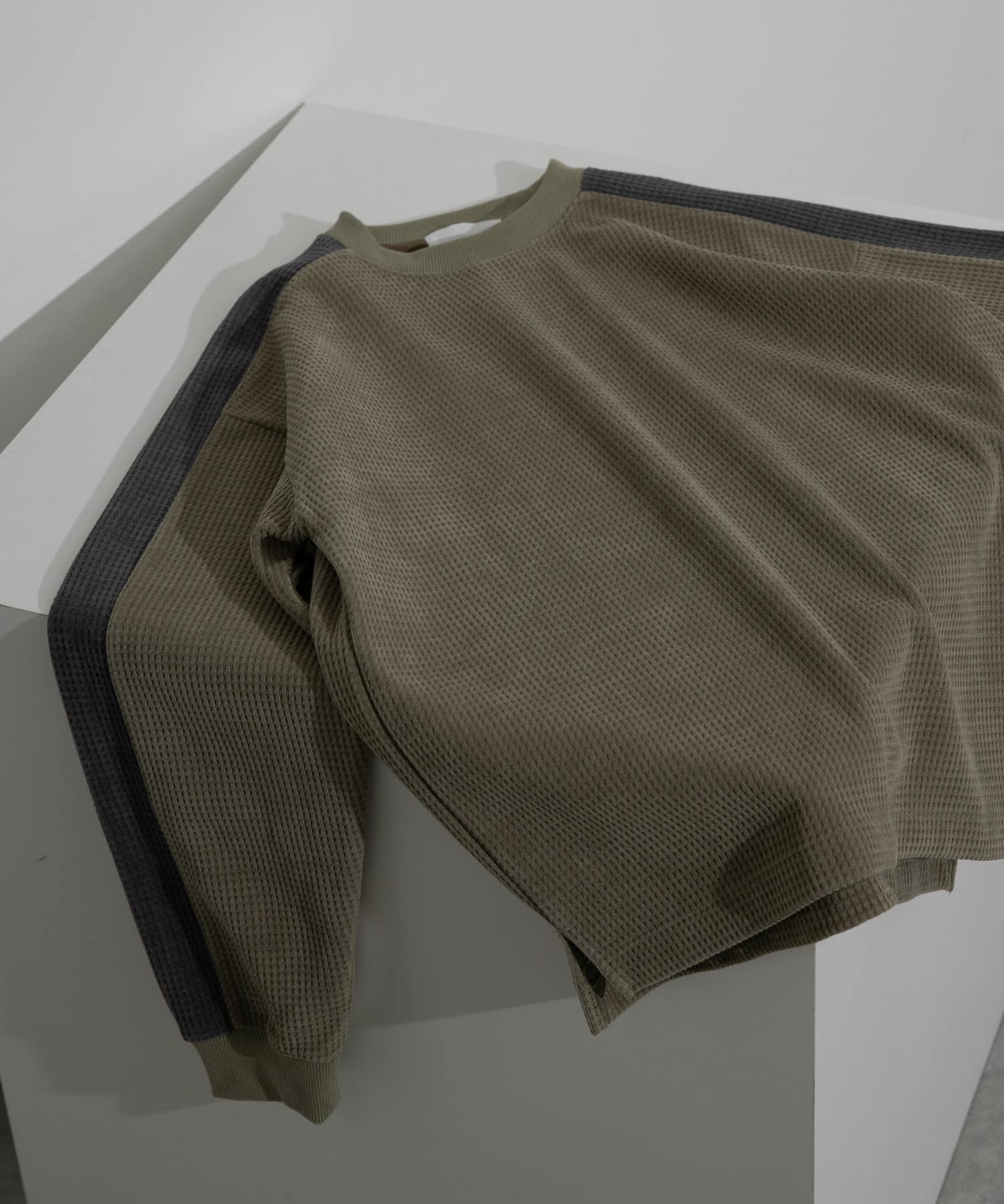 ヘビーサーマルサイドラインカットソー L.KHAKI M