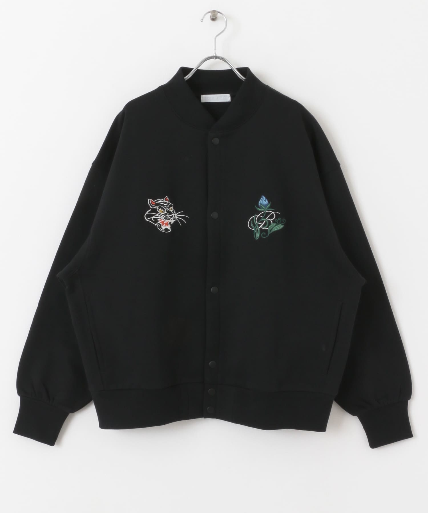 シシュウスウェットブルゾン BLACK M