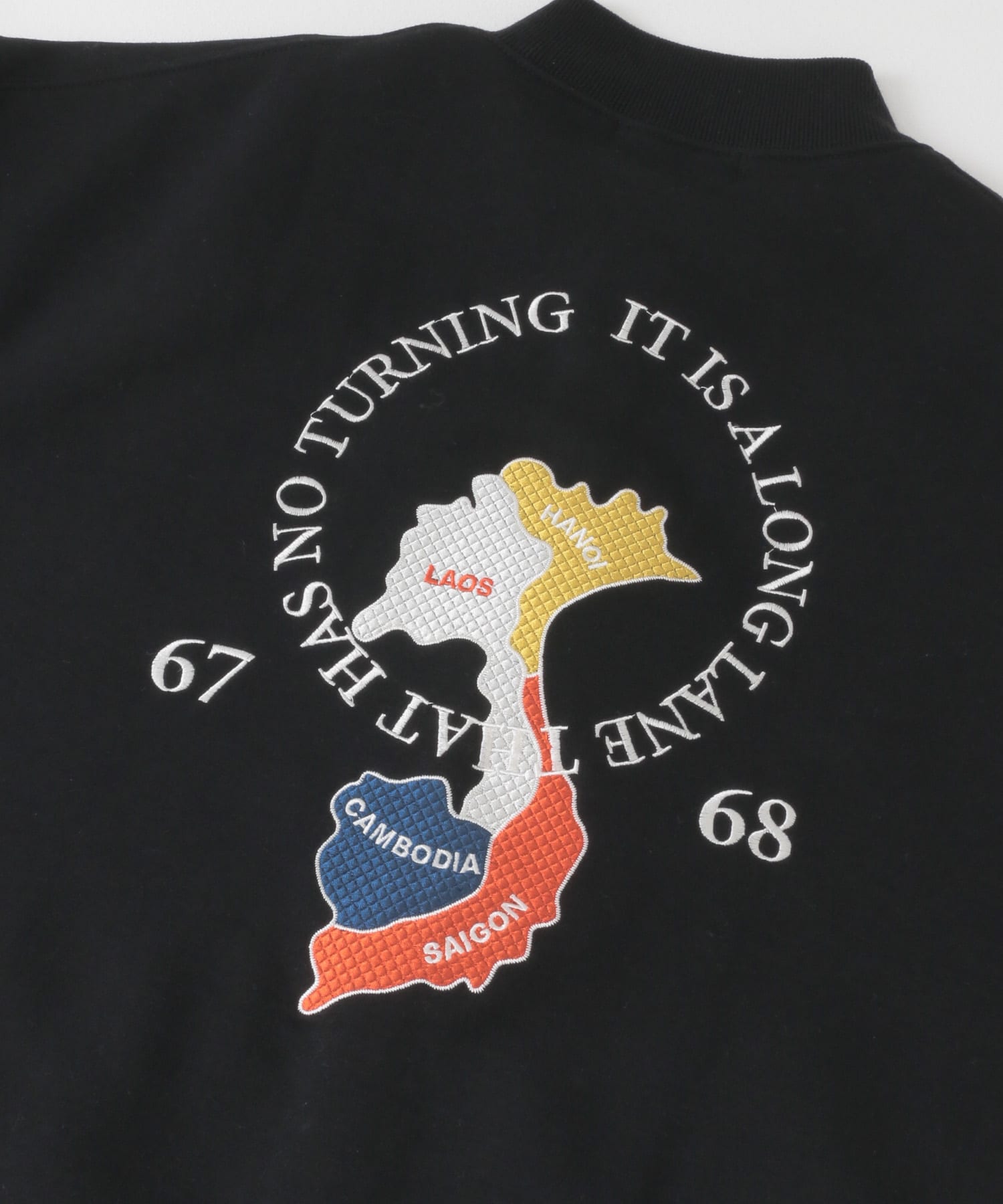 シシュウスウェットブルゾン BLACK M