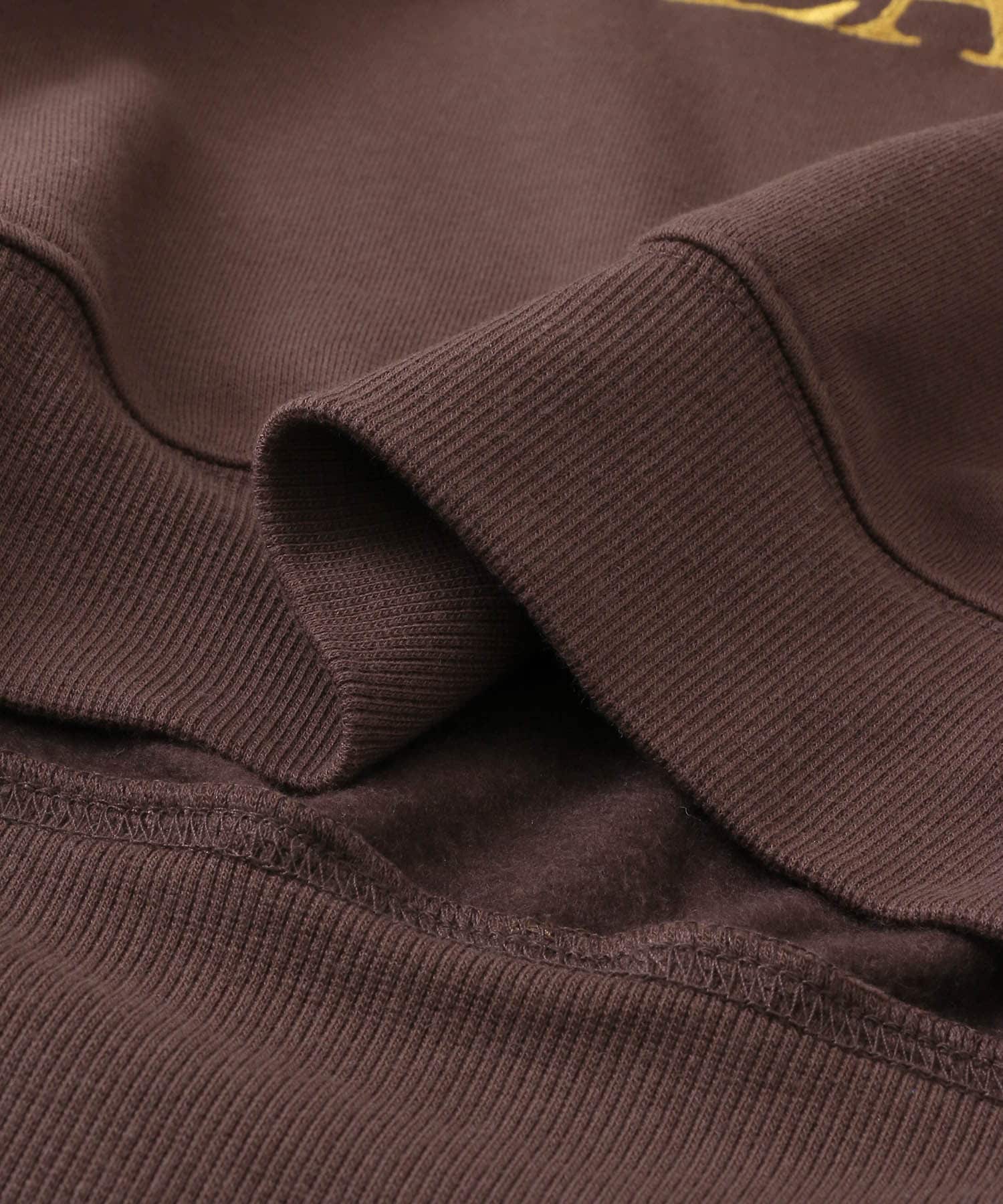 ボタニカルグラフィッククルーネックスウェット BROWN M