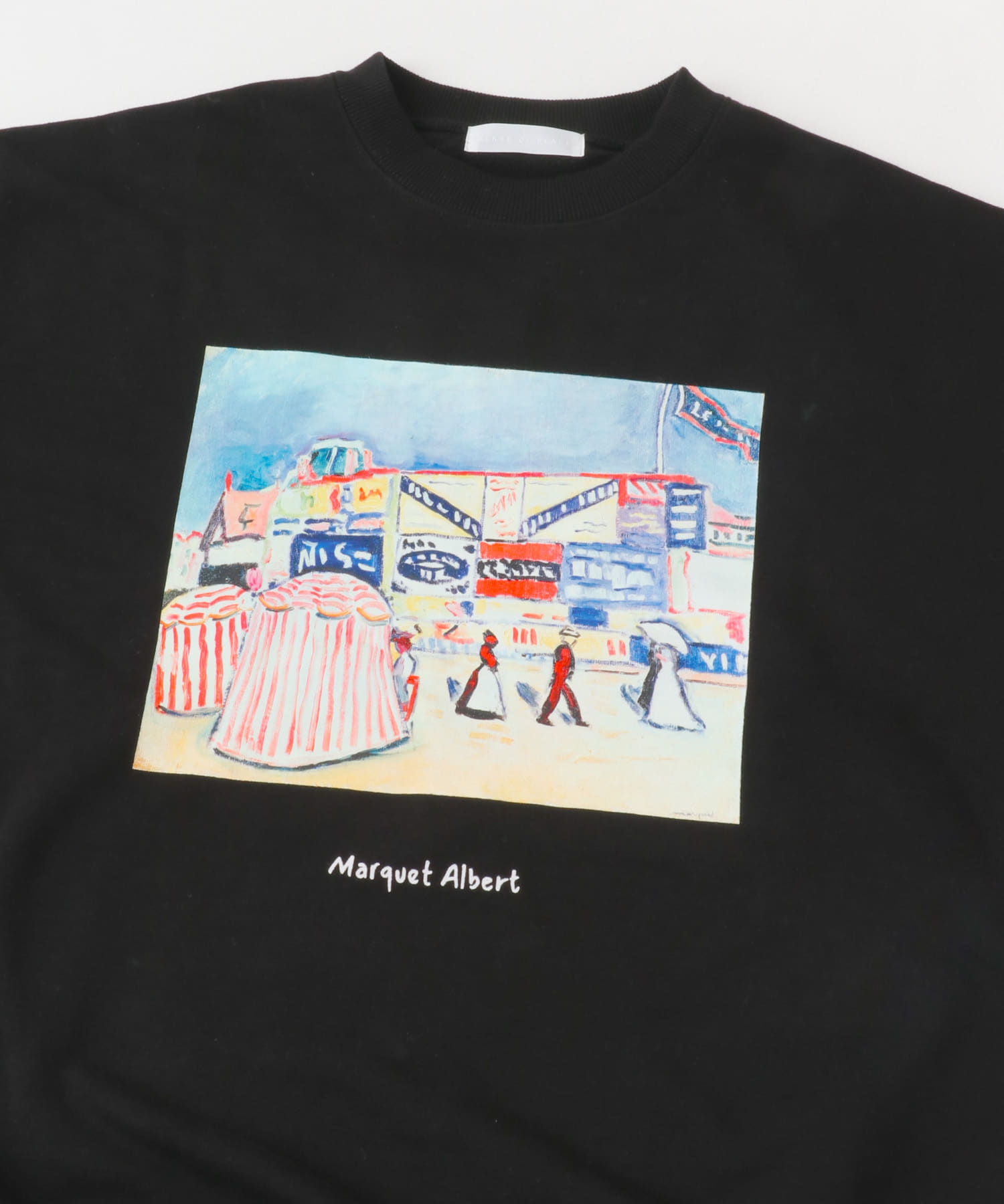 『別注』Albert Marquet プリントスウェット BLACK M