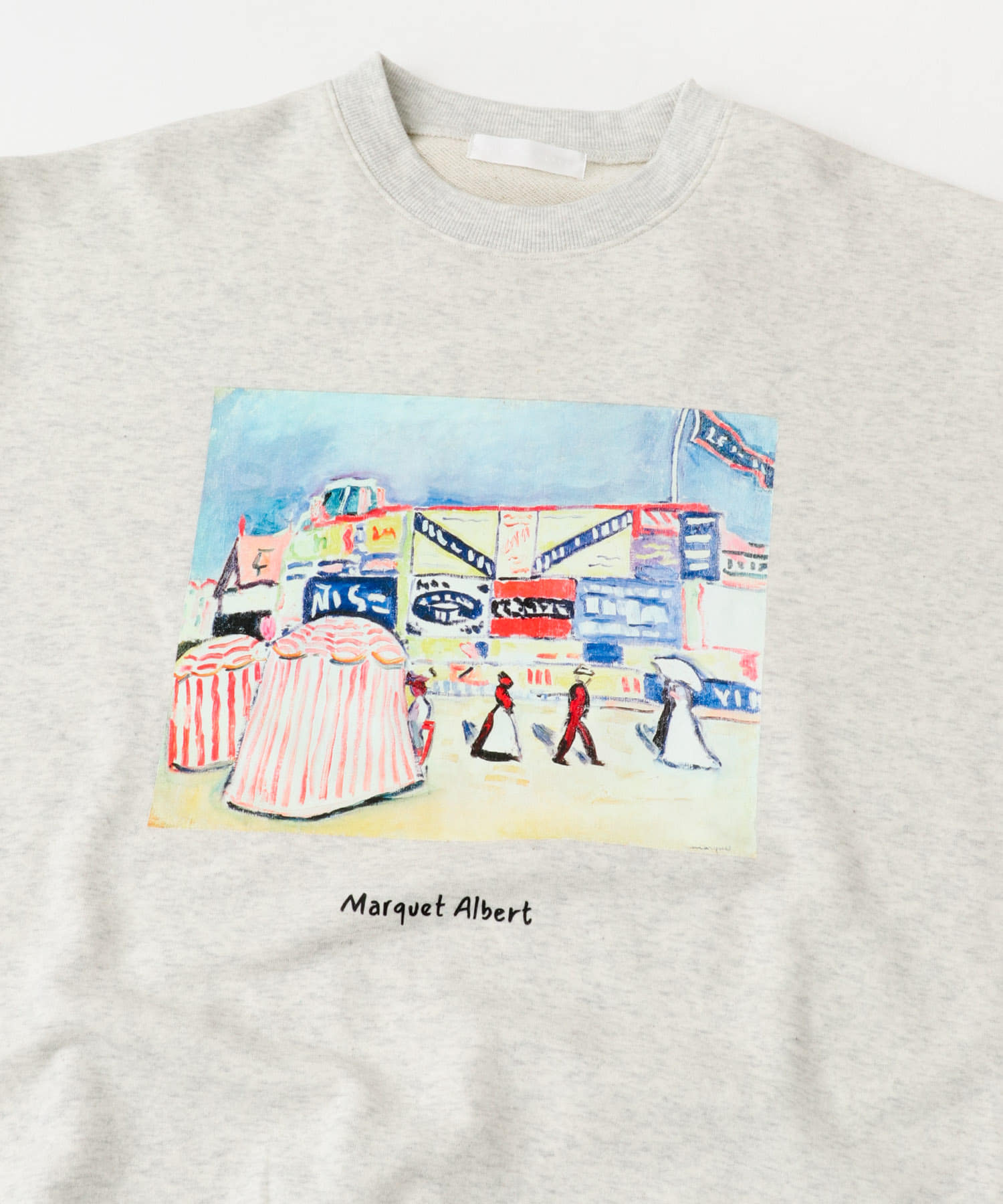 『別注』Albert Marquet プリントスウェット GRAY M