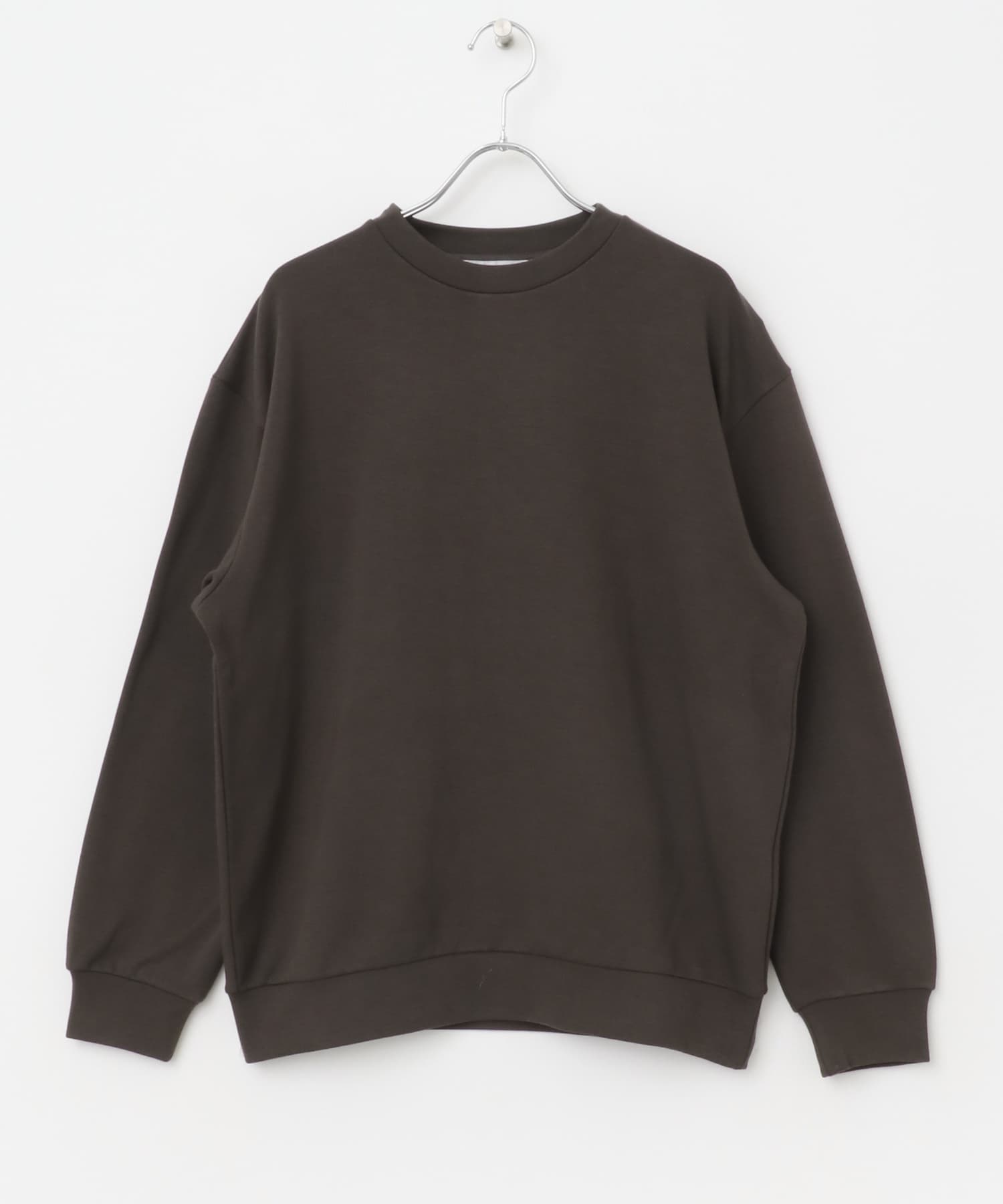 ダンボールポンチクルーネックスウェット BROWN M