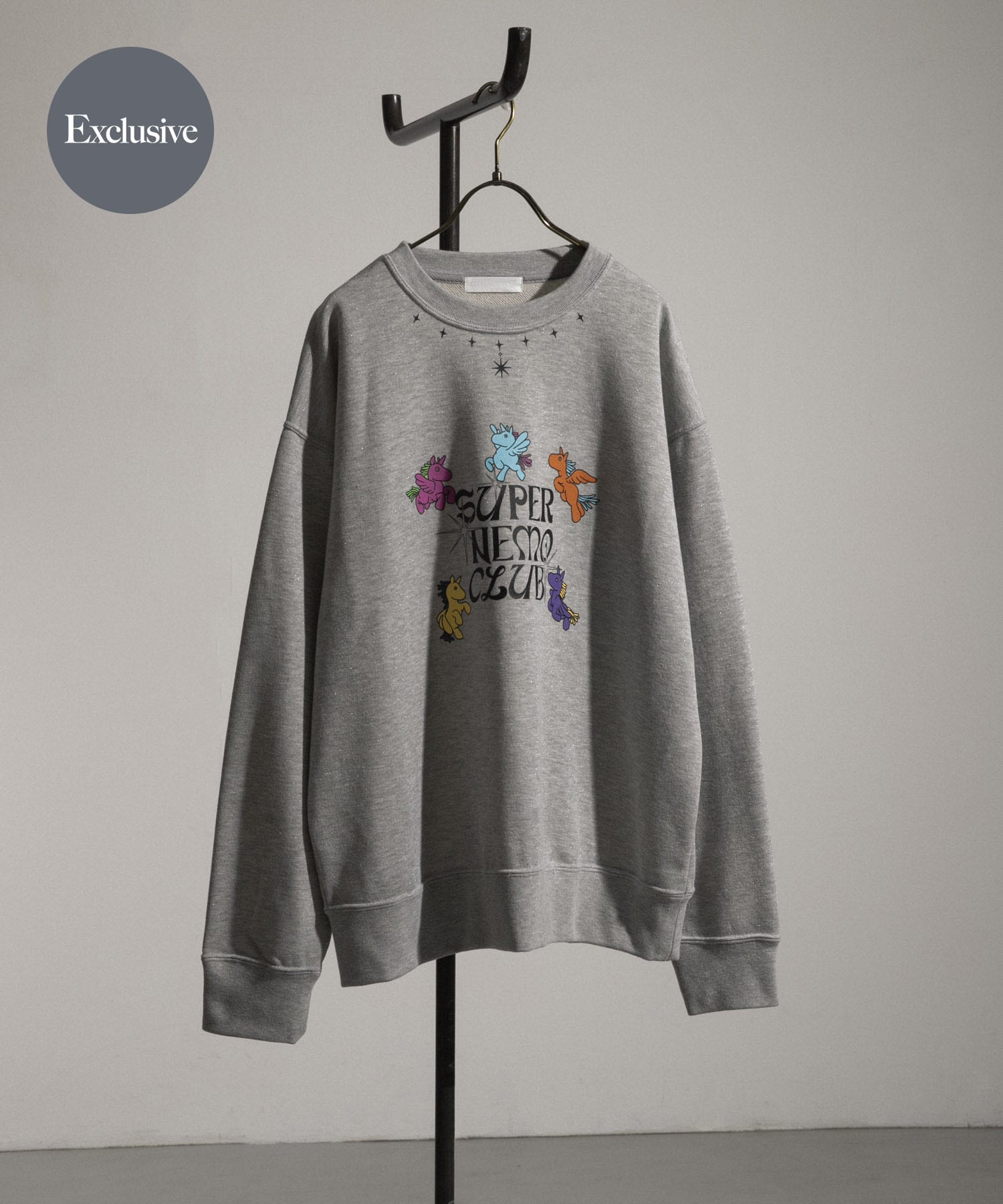 『別注』SHUHEI KOKI×SENSE OF PLACE　ラメスウェット GRAY M