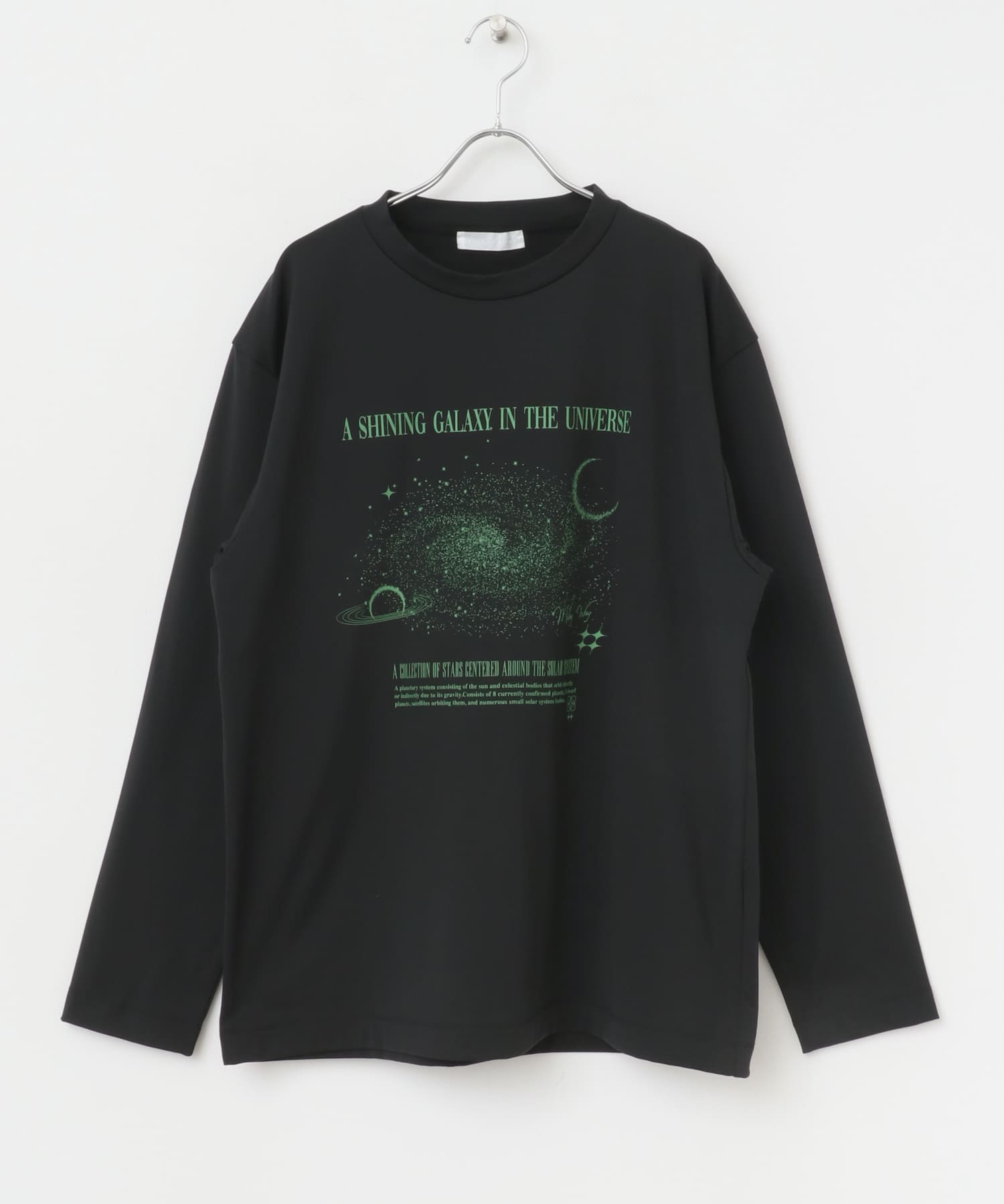 Galaxy Graphic Long-Sleeve T-shirts BLACK M